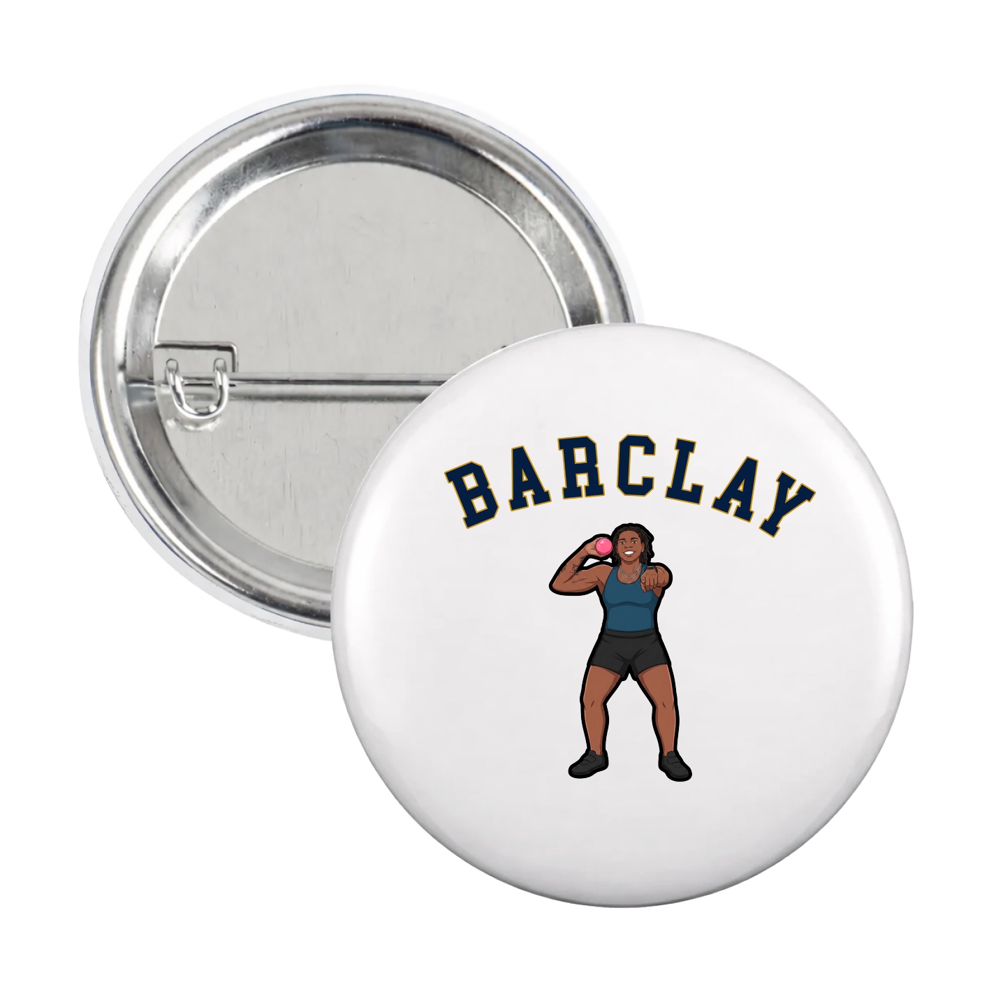 Game Day Button — Shirsey Arch in White