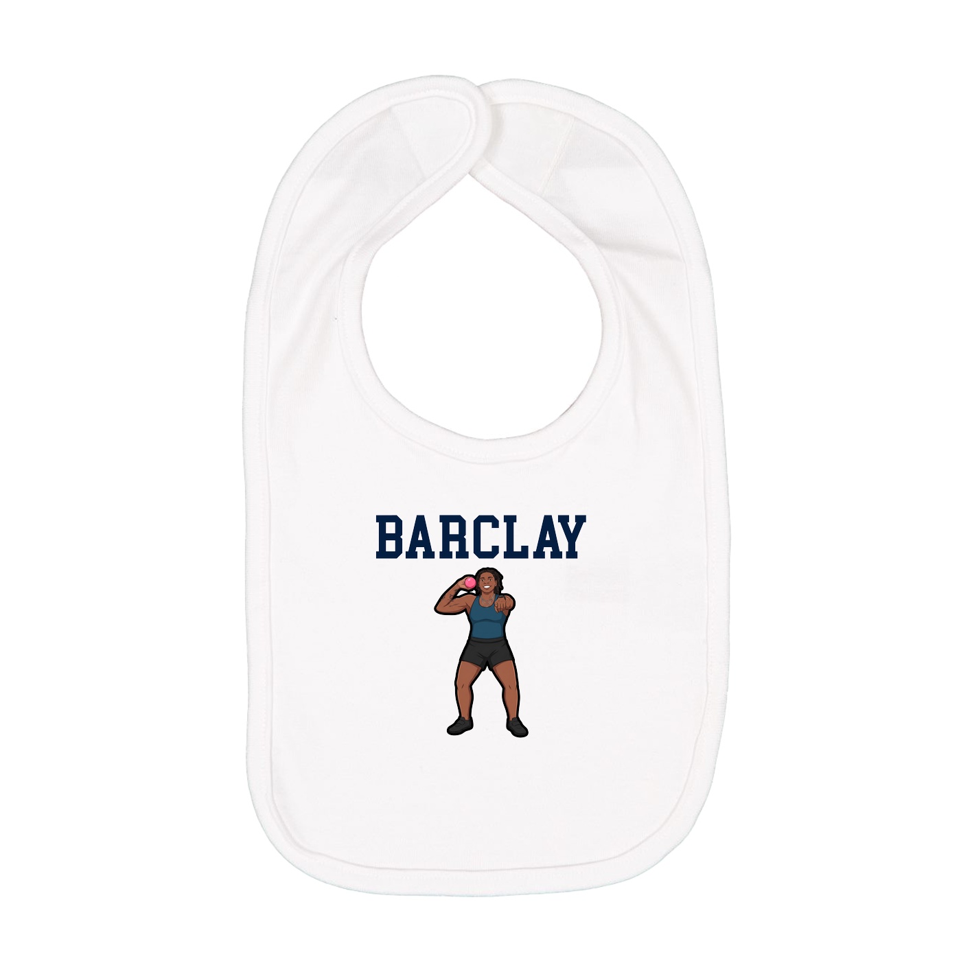 Infant Bib — Shirsey in White