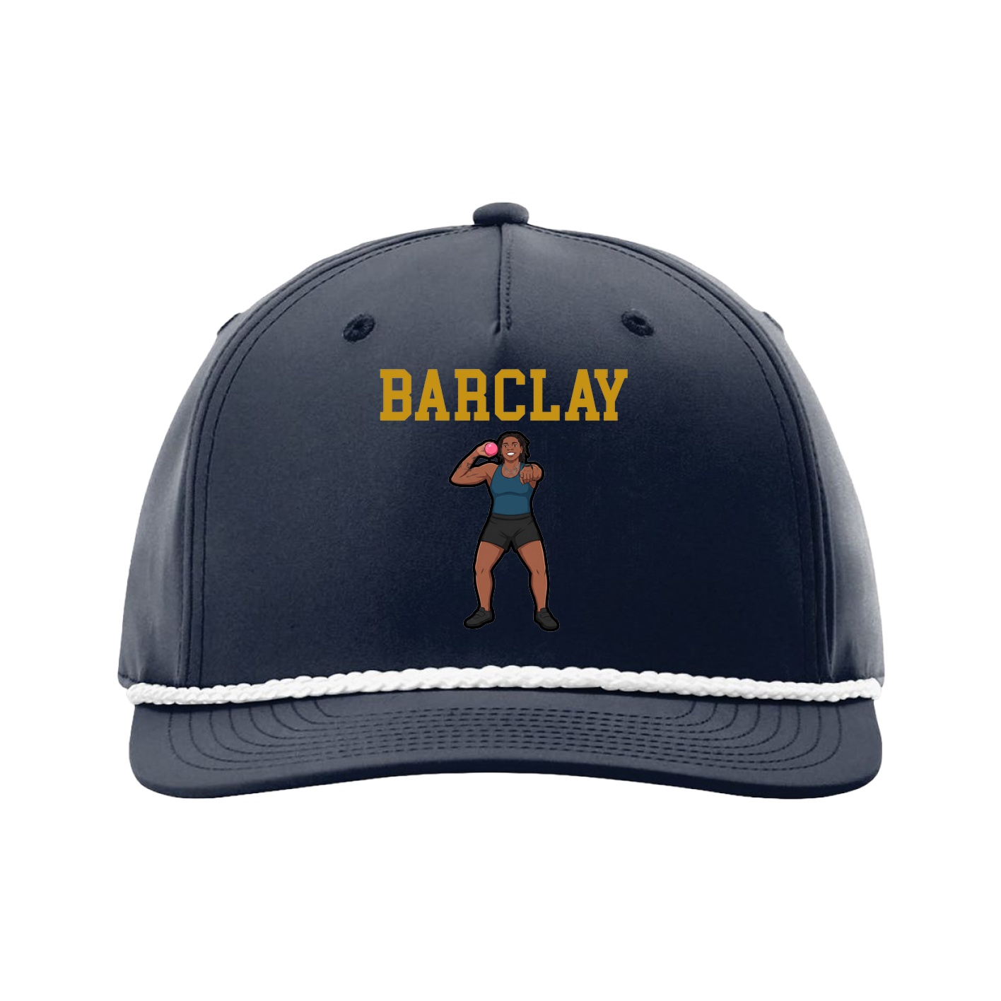 Five-Panel Classic Rope Cap — Shirsey in Navy