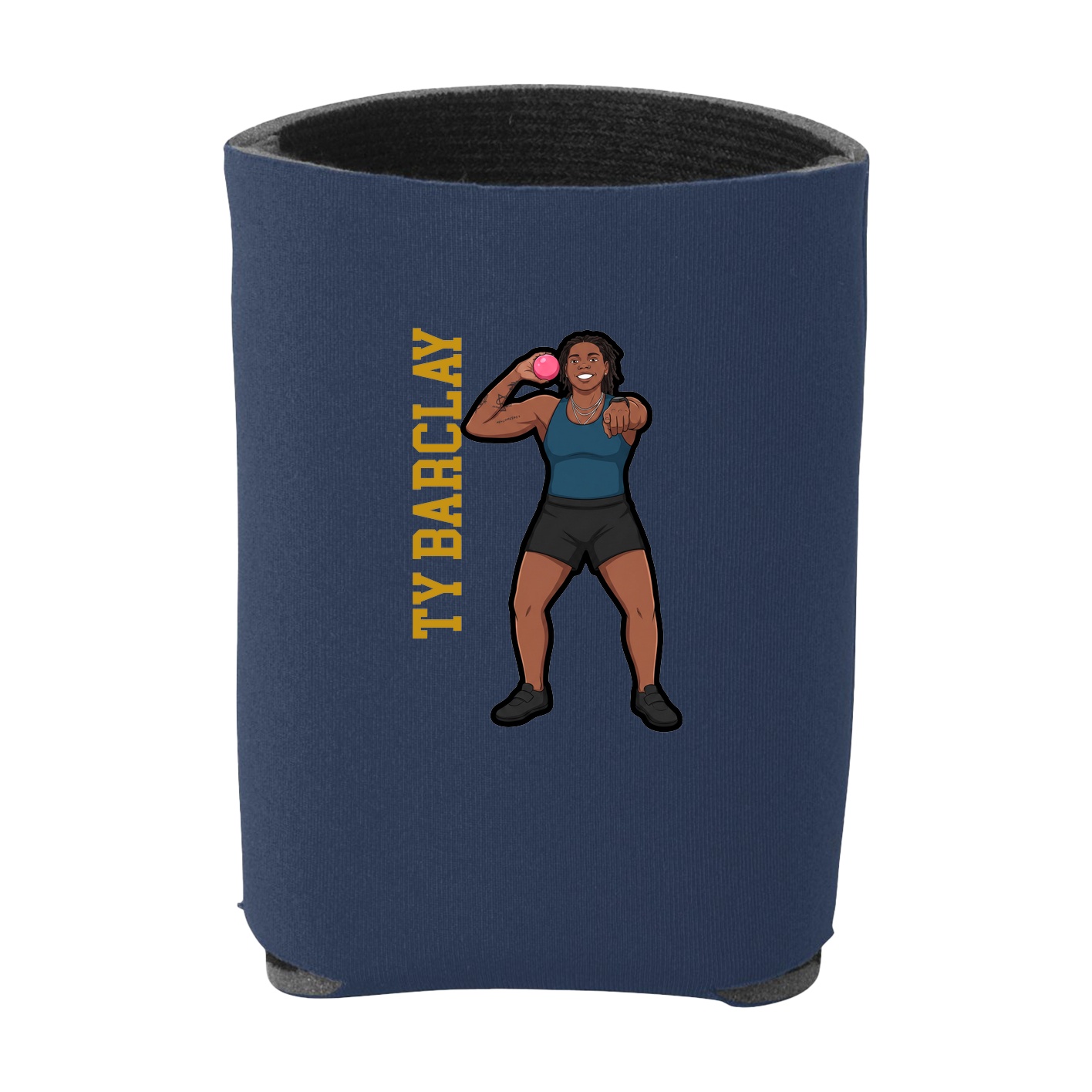 Can Holder — Name Vertical in Navy