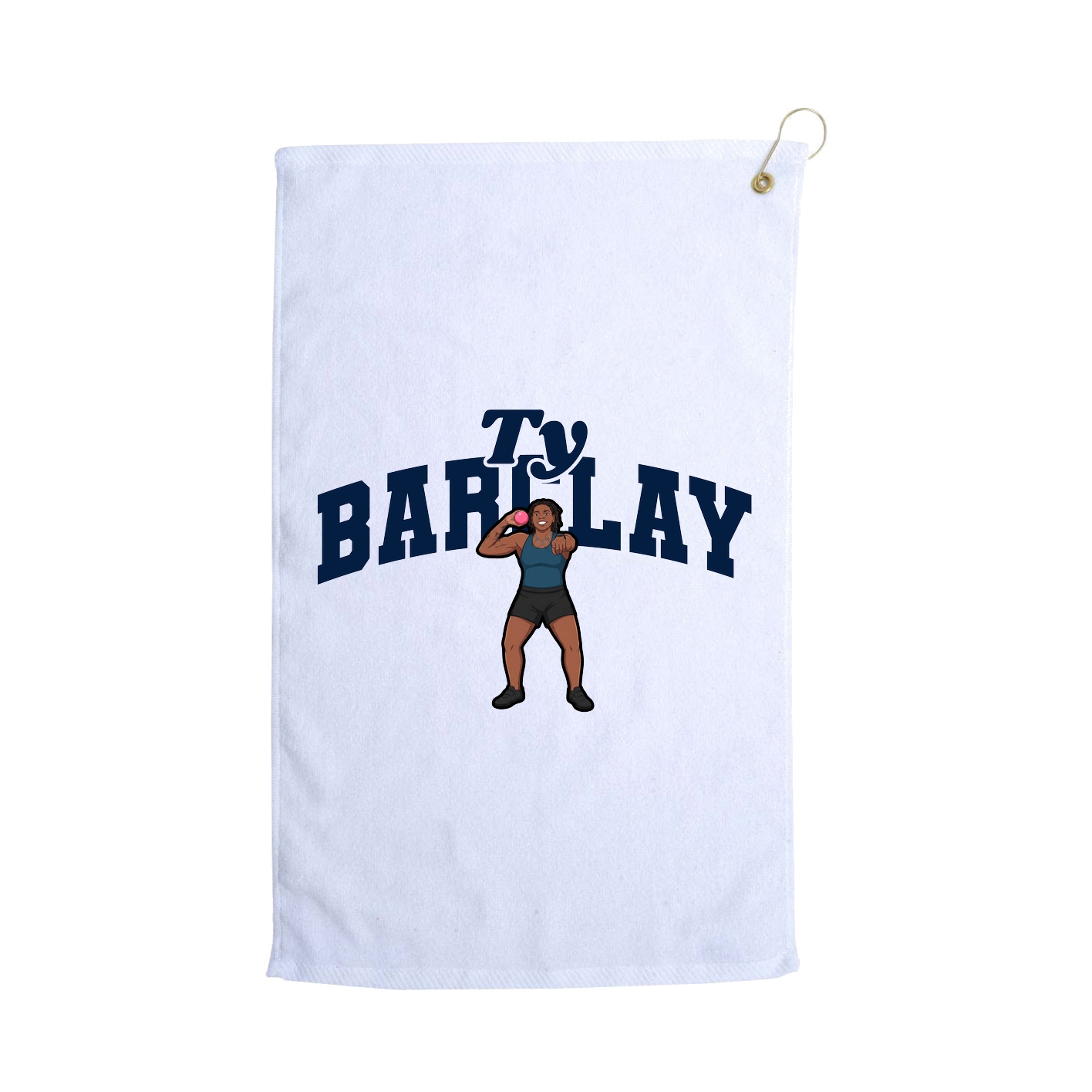 Golf Towel — Signature Arch in White