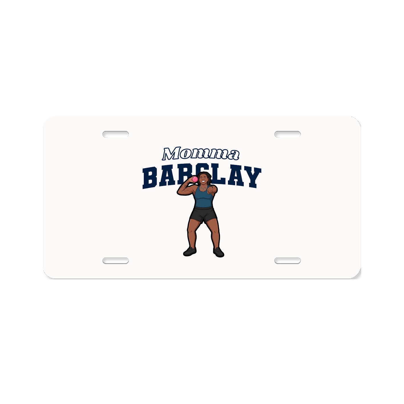 License Plate — Mothers Day Block in Classic