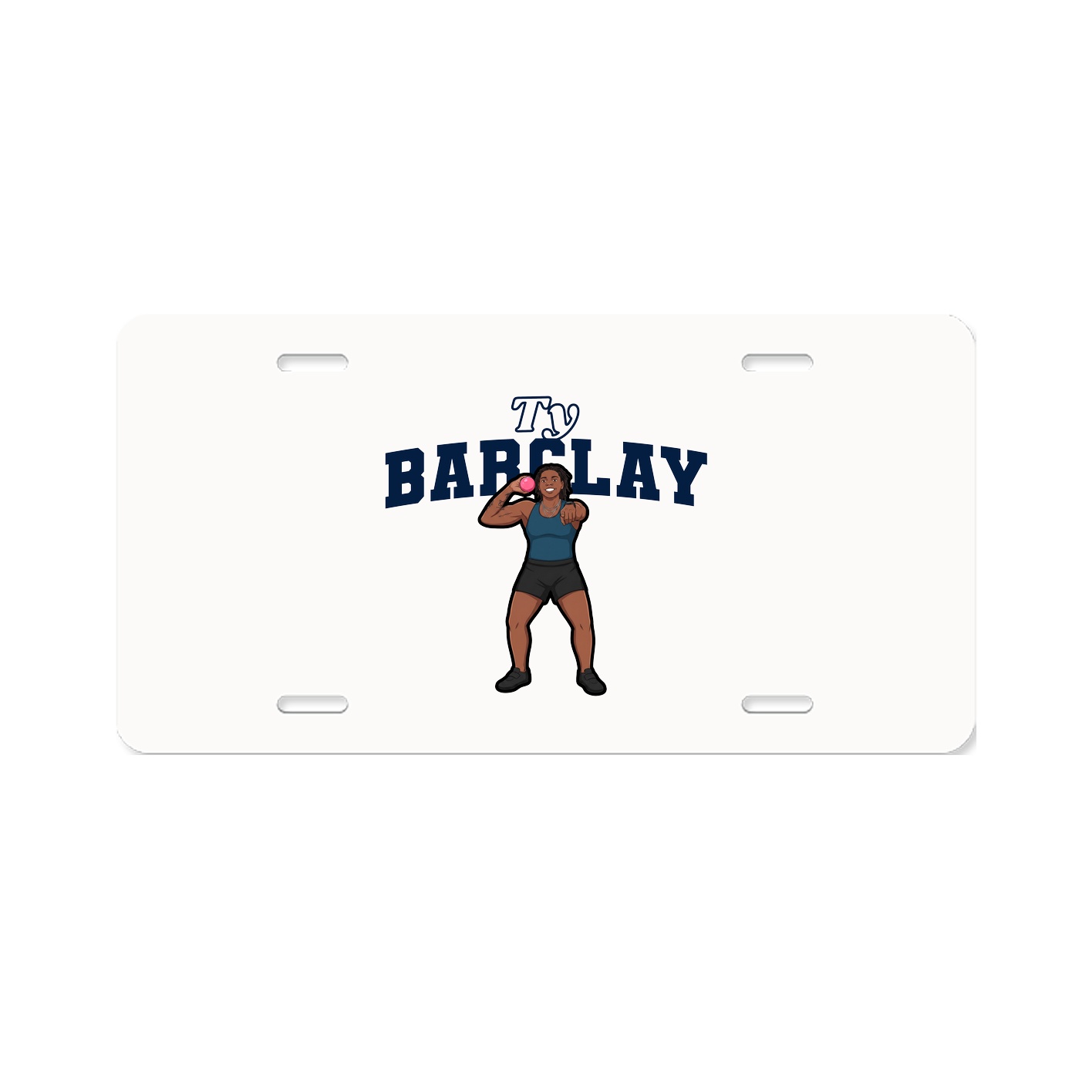 License Plate — Name Arch in Classic
