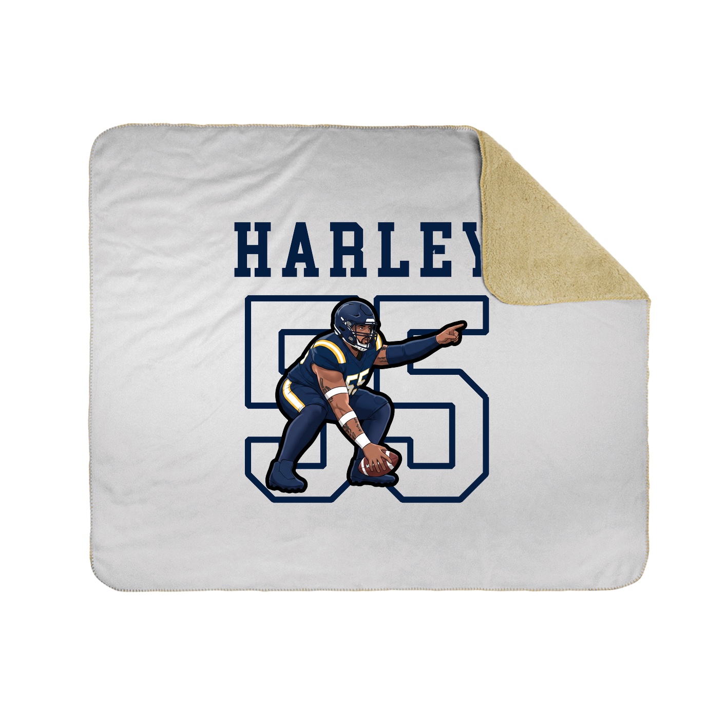 Throw Blanket — Shirsey in White