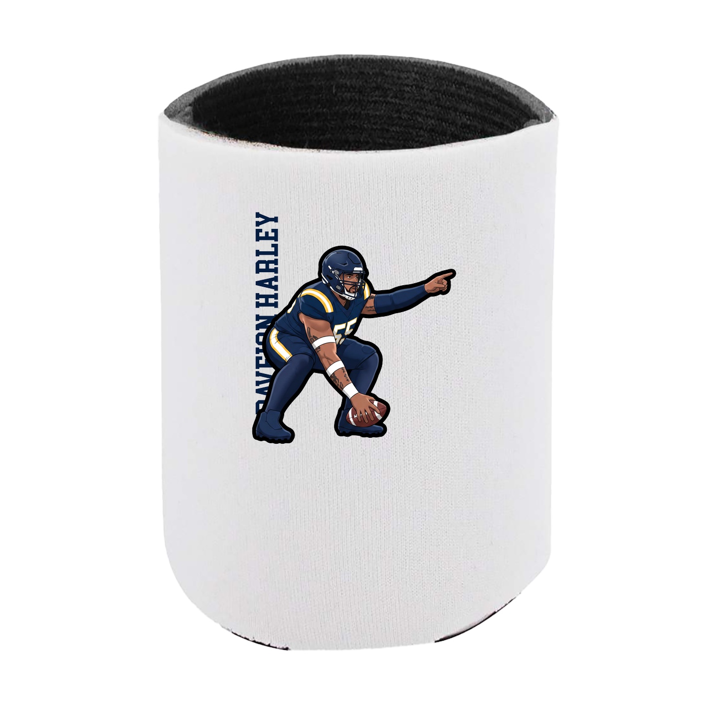 Can Holder — Name Vertical in White