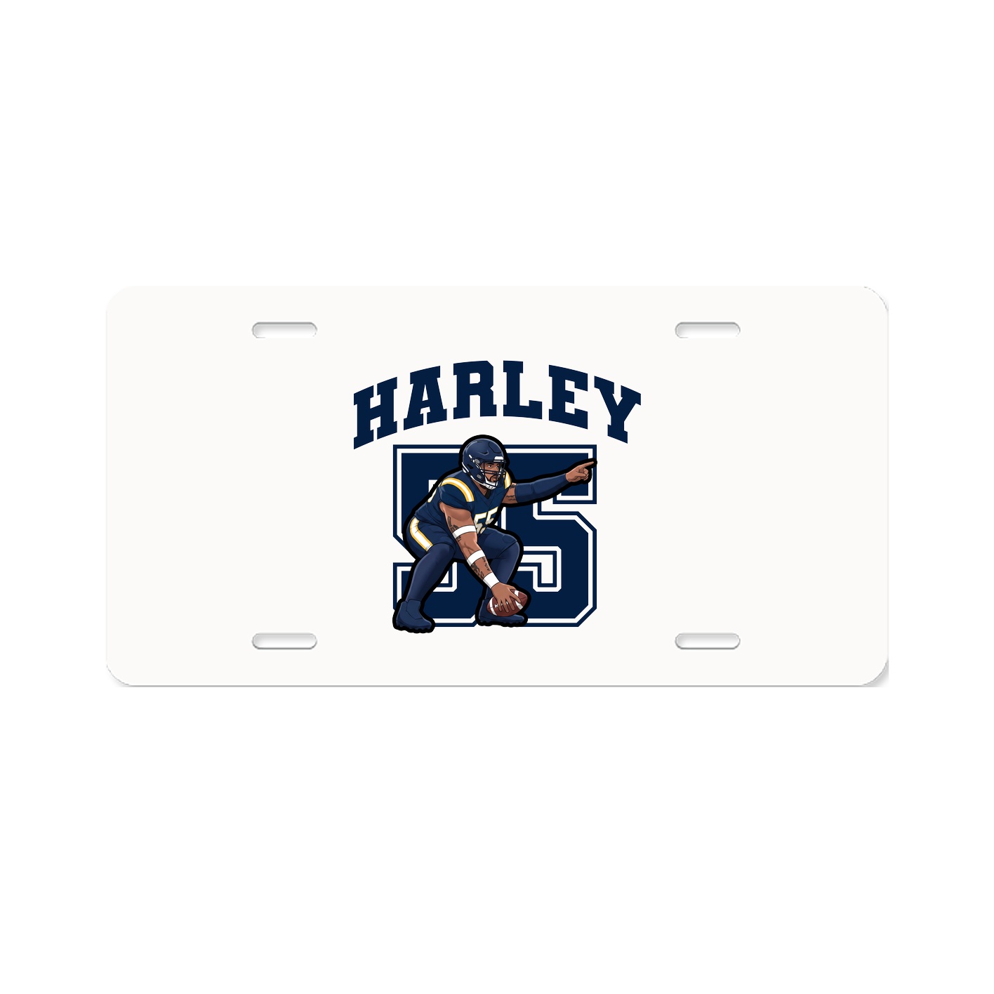 License Plate — Number in Classic