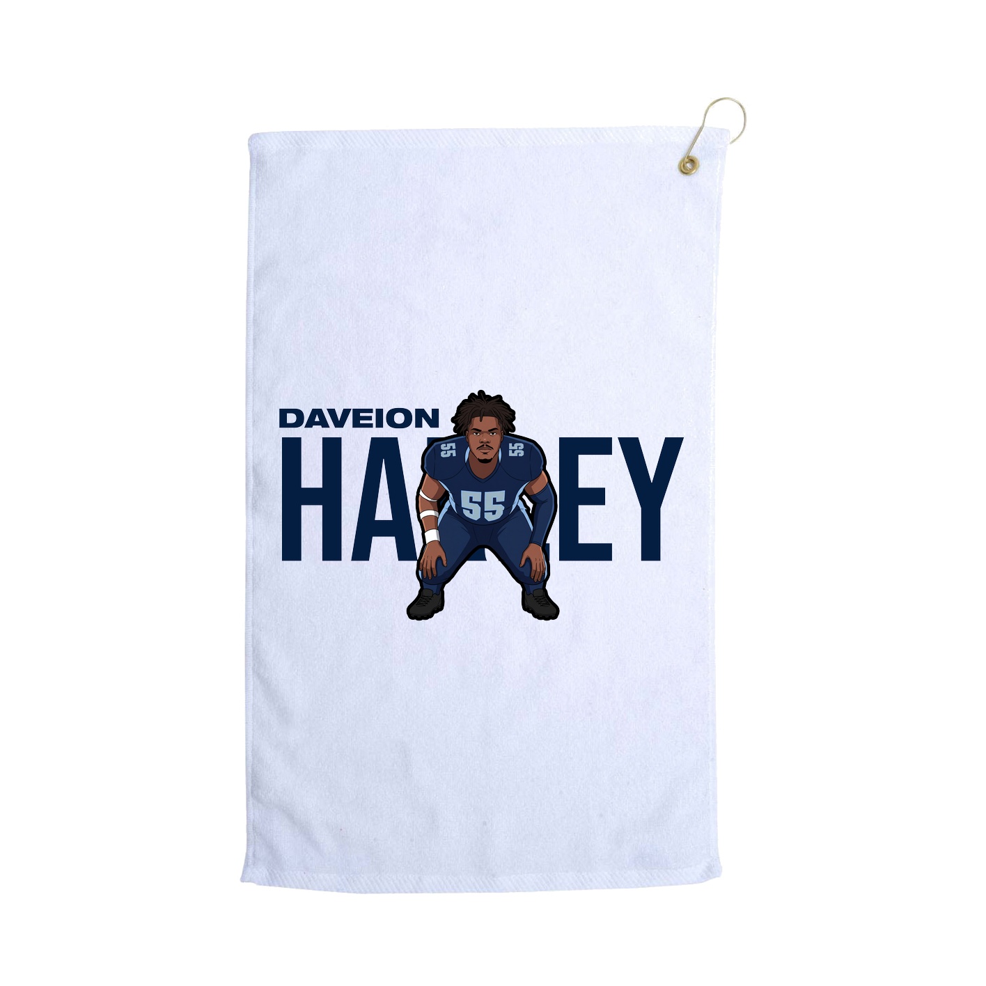 Golf Towel — Player Name in White