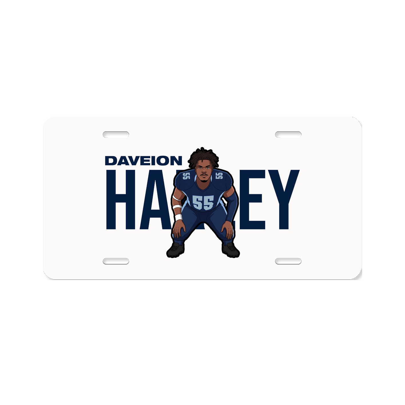 License Plate — Player Name in Classic