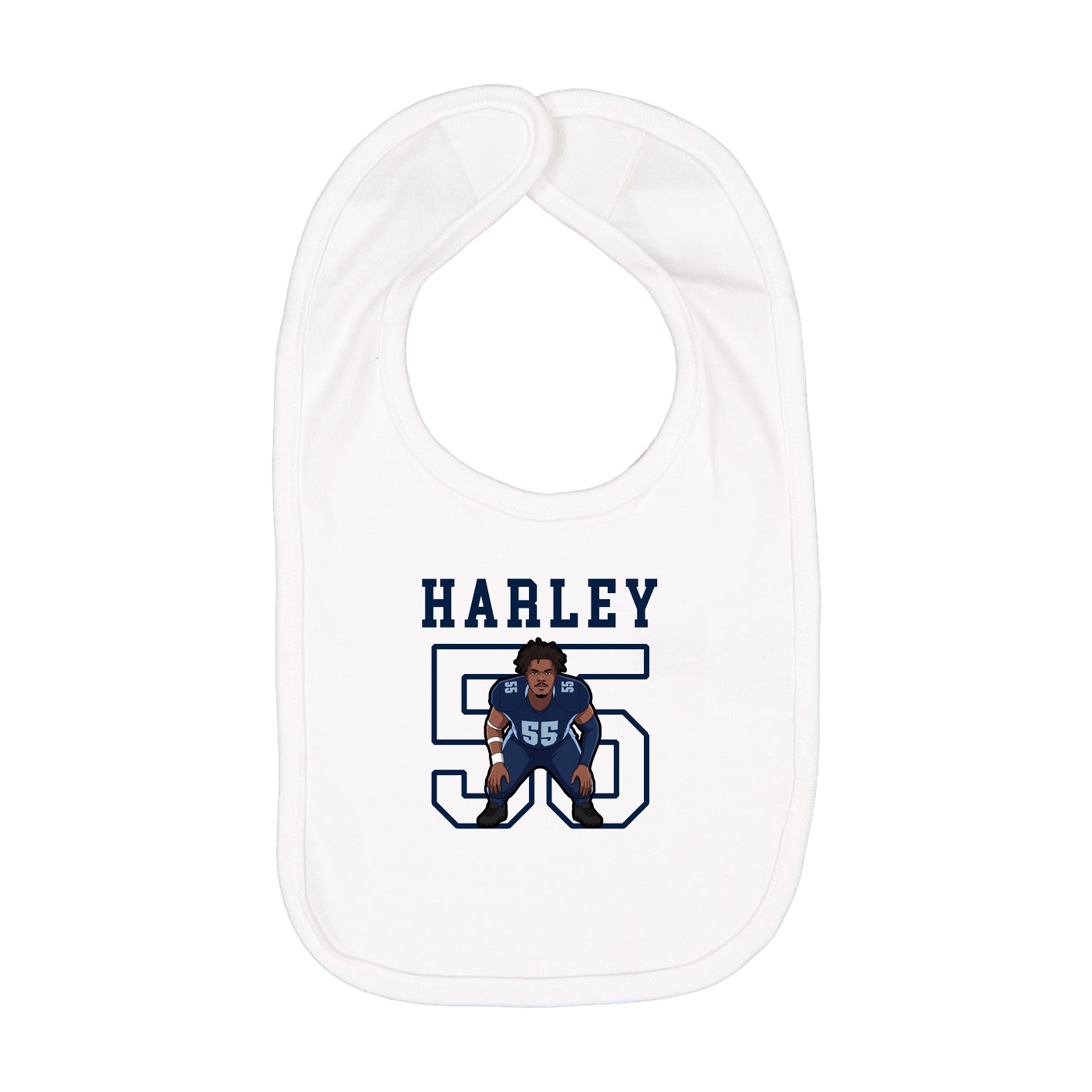 Infant Bib — Shirsey in White
