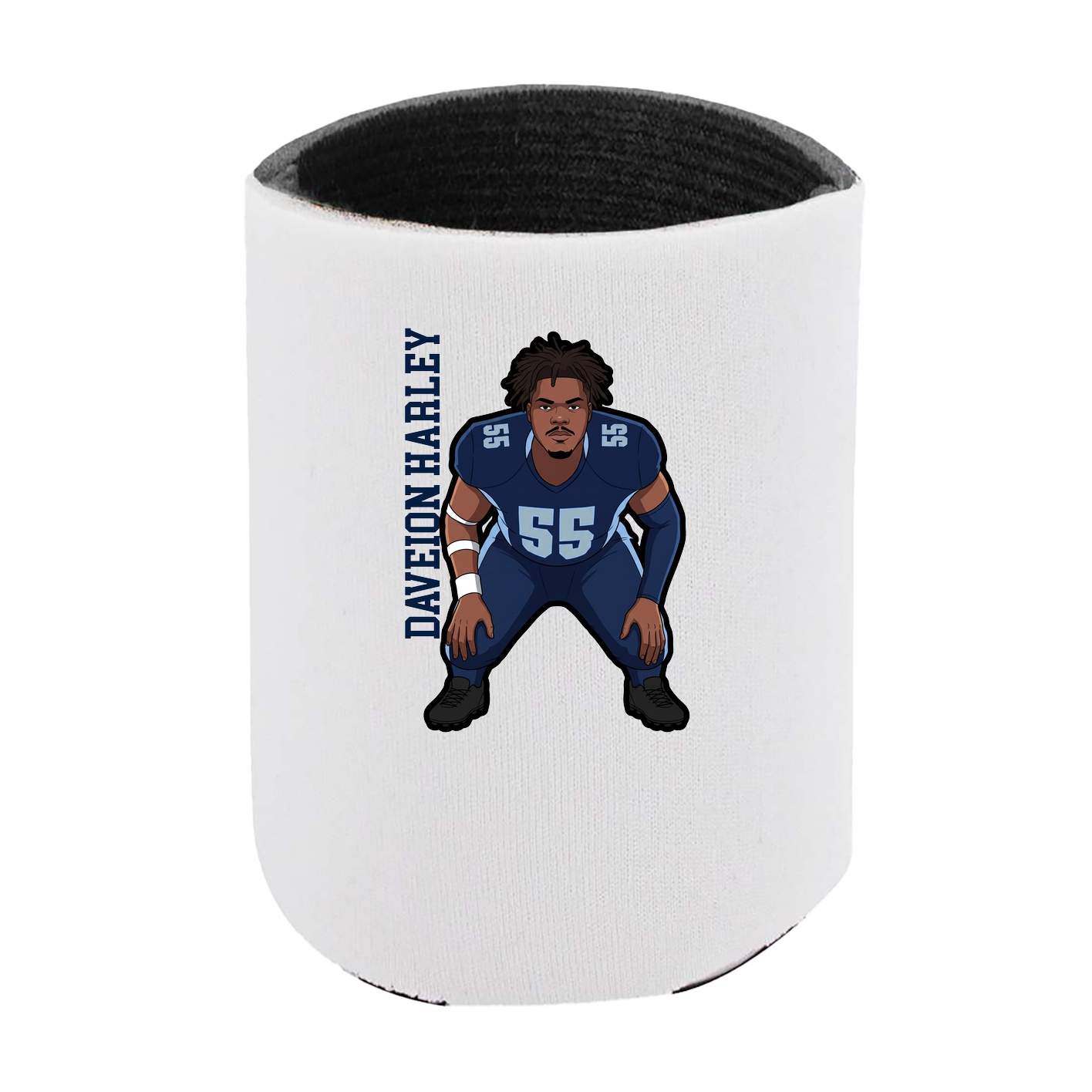 Can Holder — Name Vertical in White