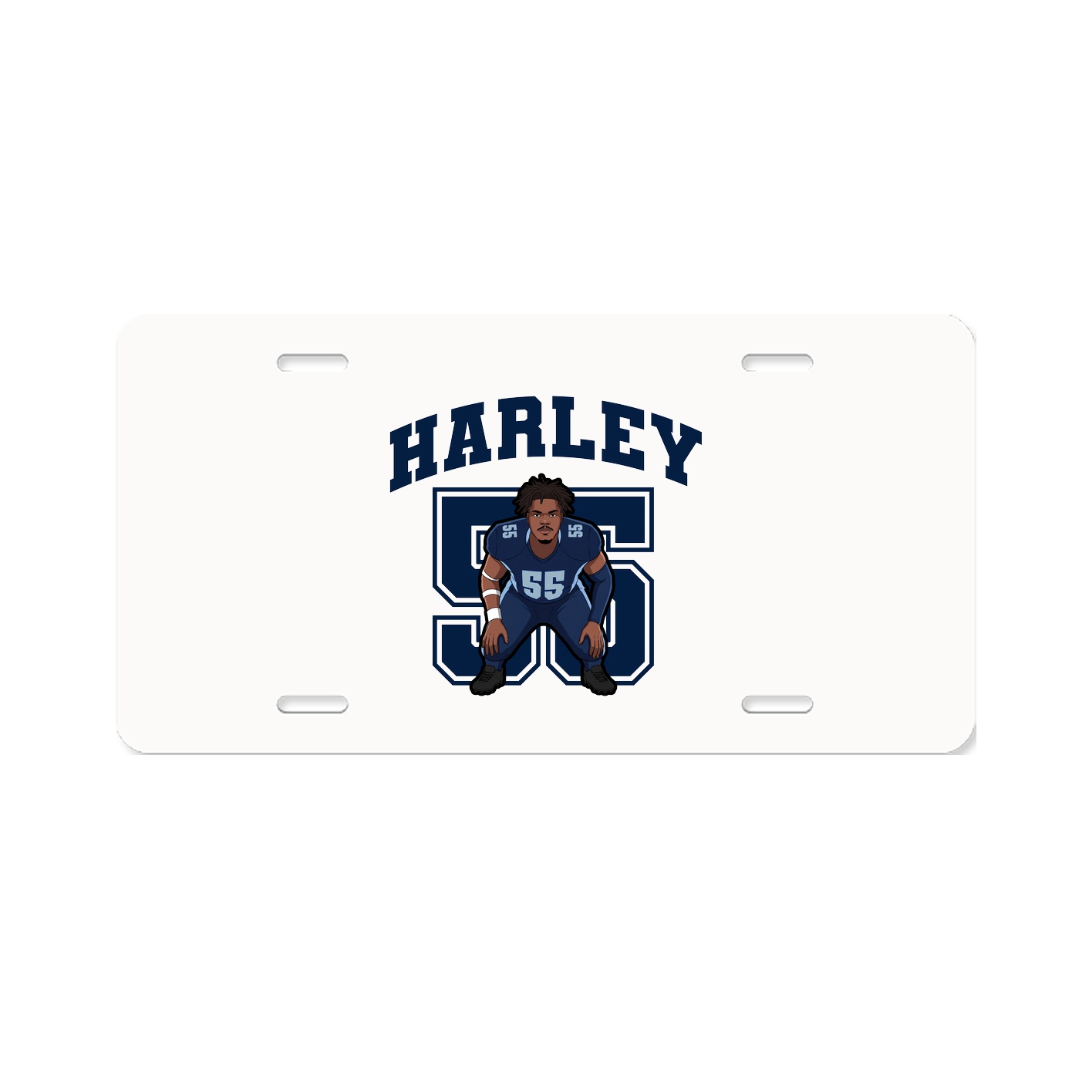 License Plate — Number in Classic