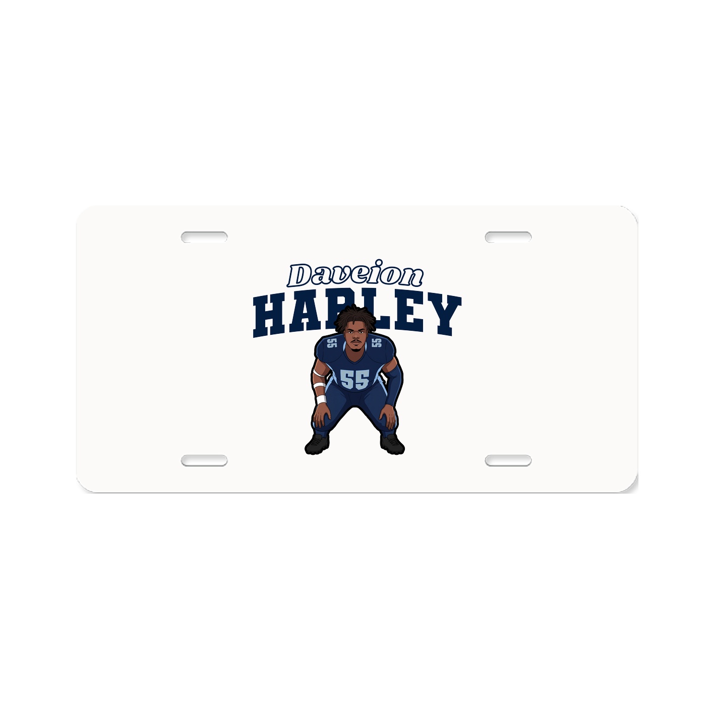License Plate — Name Arch in Classic