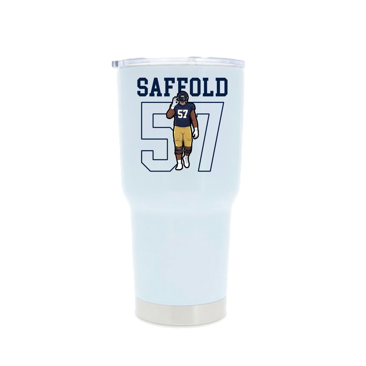 30oz Stainless Steel Tumbler — Shirsey in White