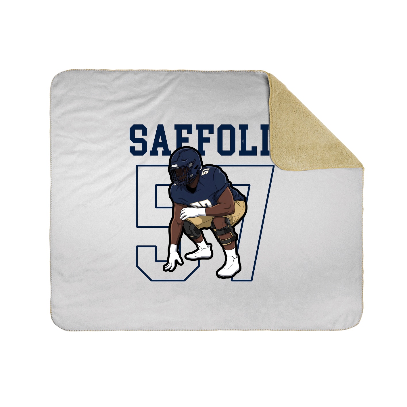 50x60 Sherpa Lined Throw Blanket