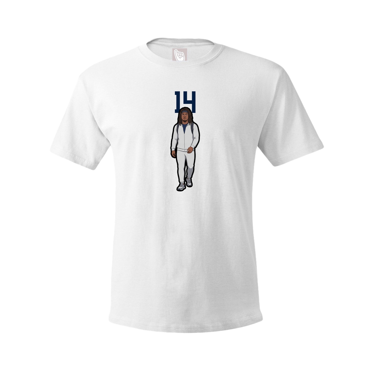 Tee — Number Top in White