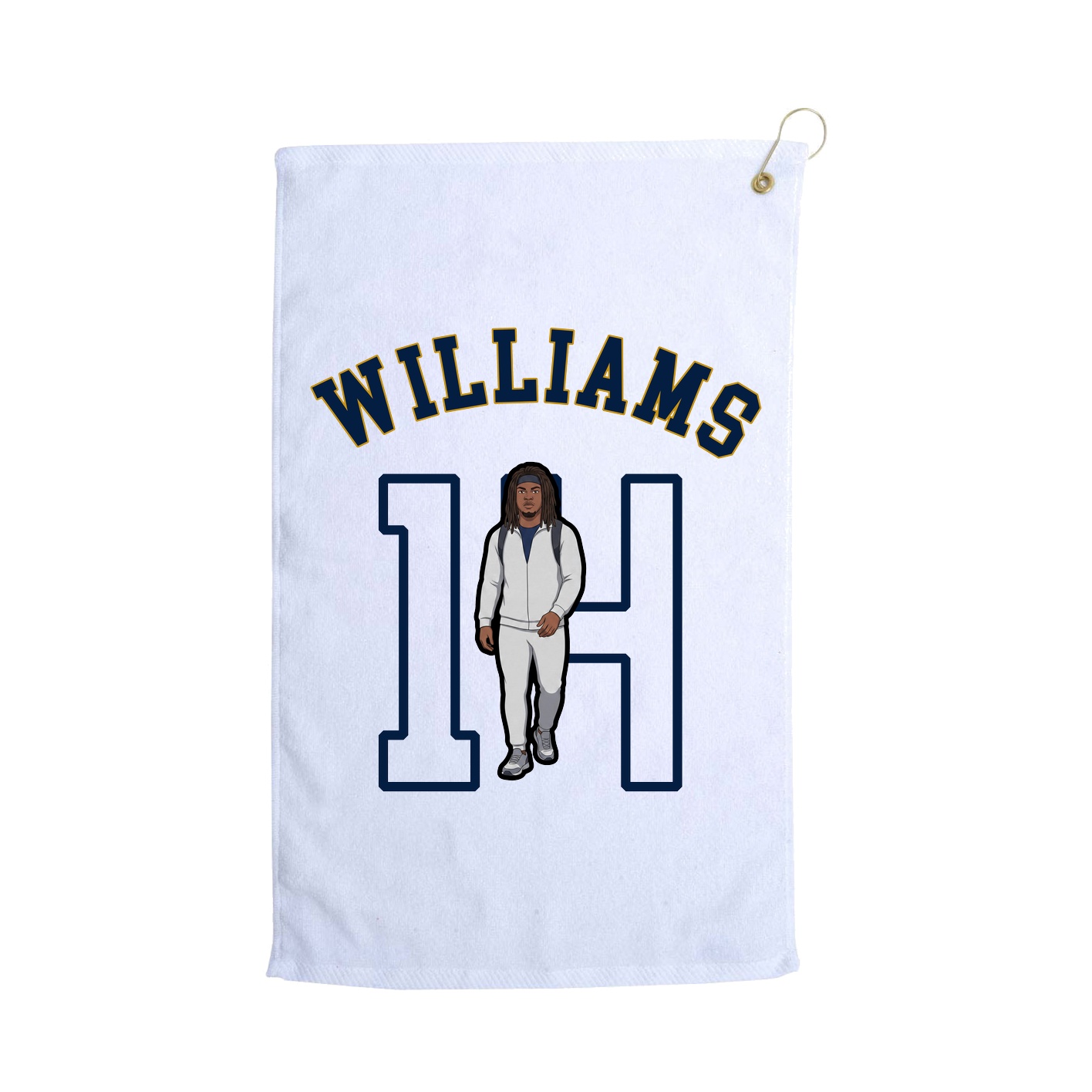 Golf Towel — Shirsey Arch in White