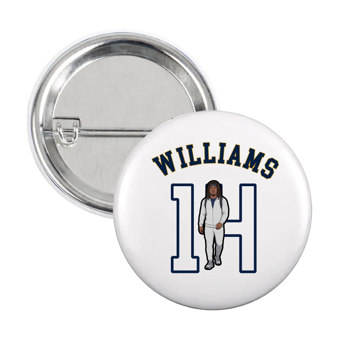 Game Day Button — Shirsey Arch in White