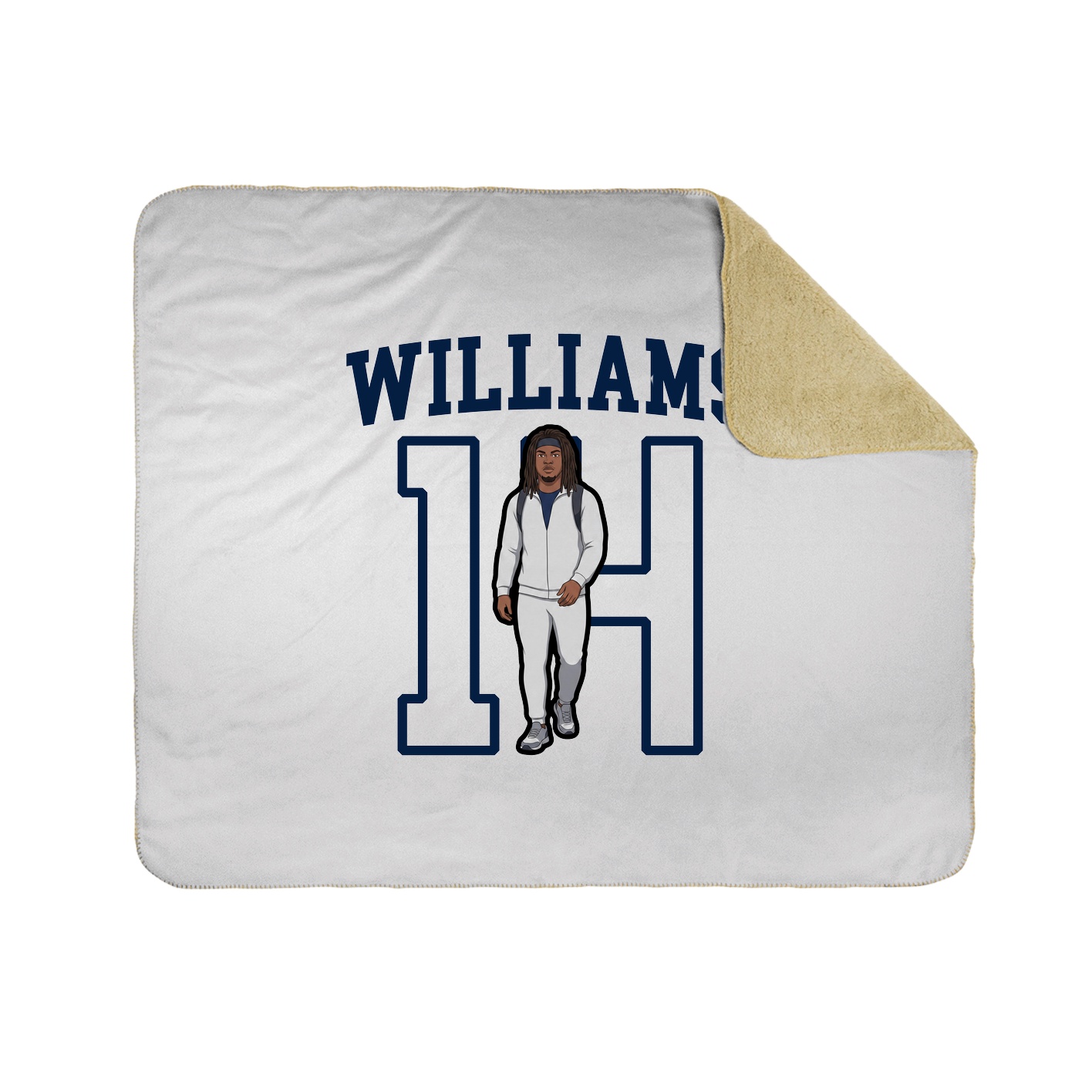 Throw Blanket — Shirsey in White