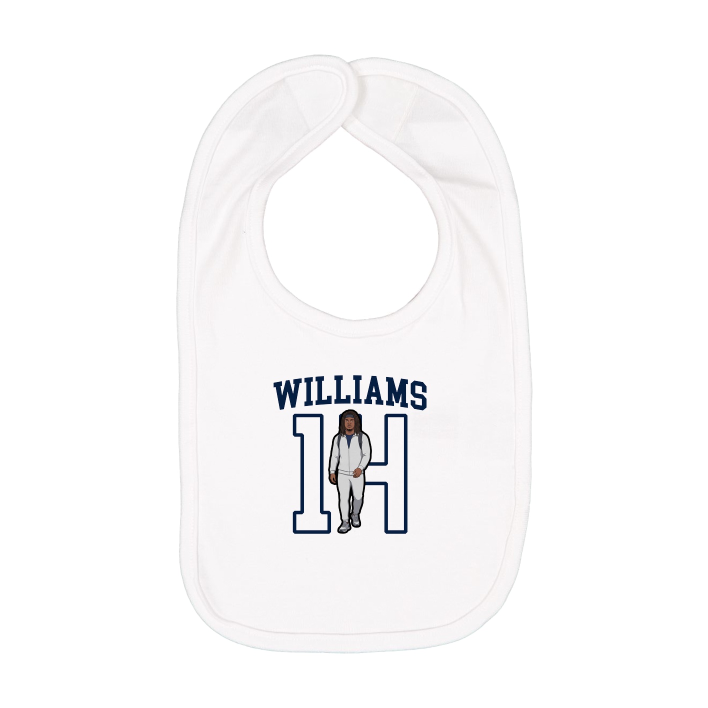 Infant Bib — Shirsey in White