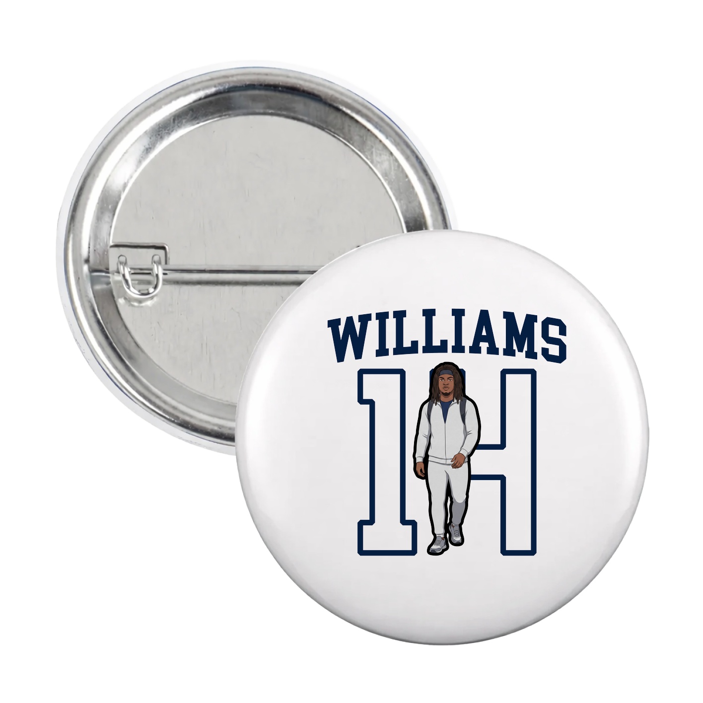 Game Day Button — Shirsey in White