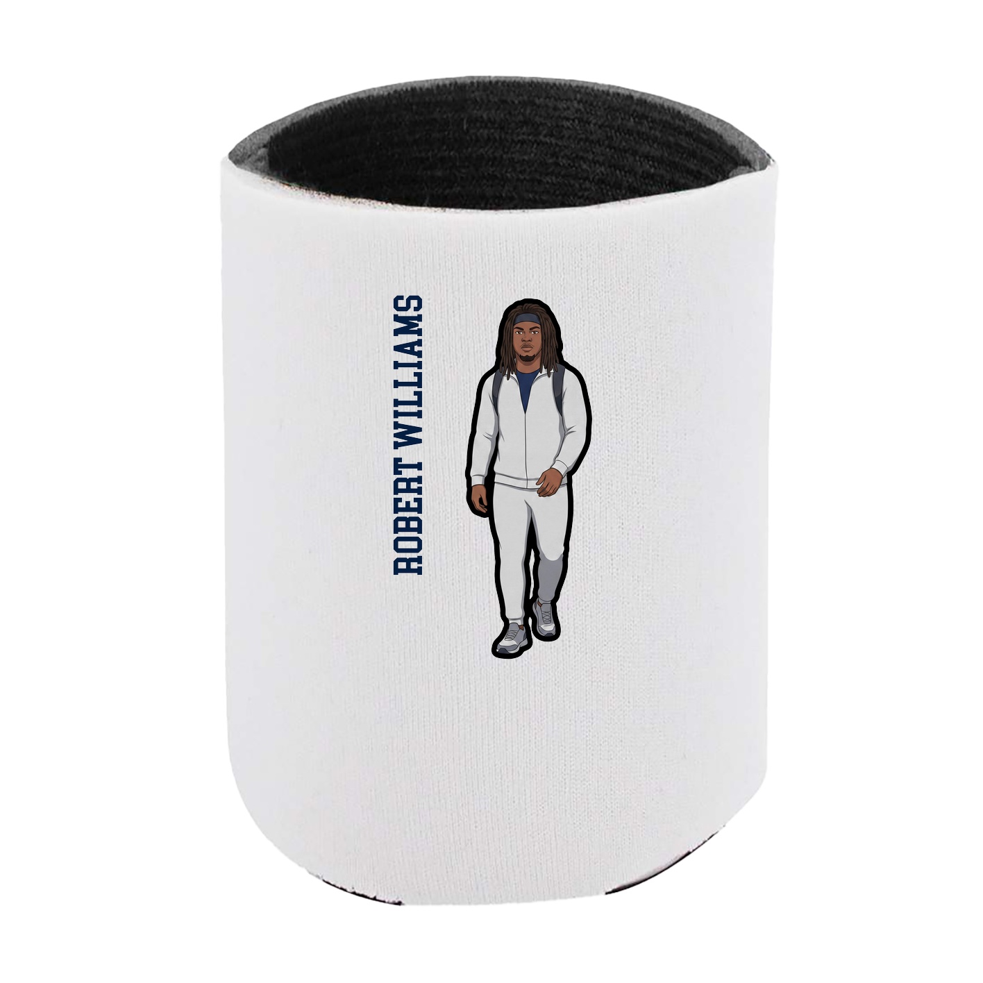 Can Holder — Name Vertical in White