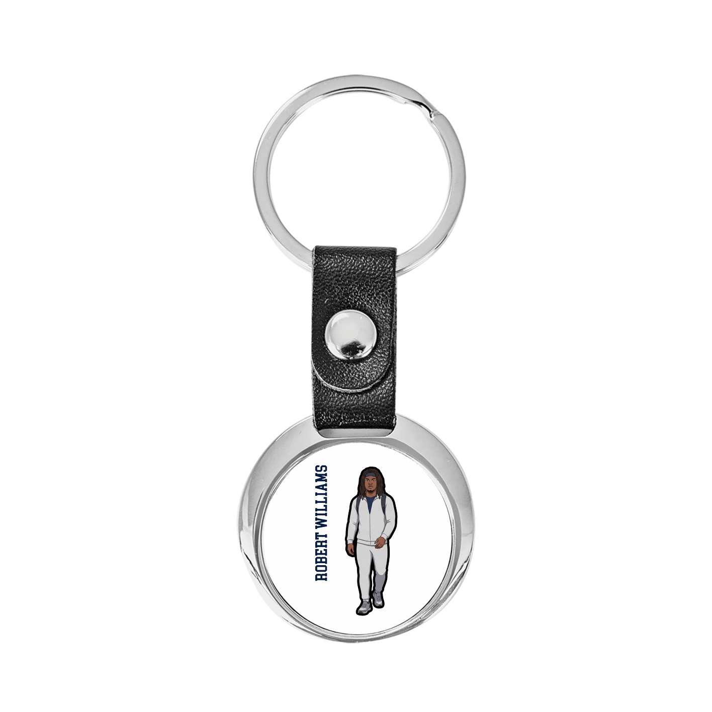 Key Chain — Name Vertical in Classic