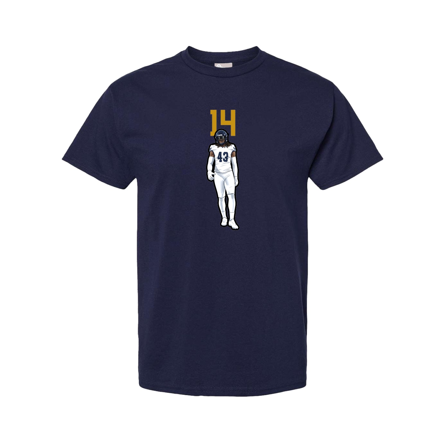 Youth Tee — Number Top in Navy