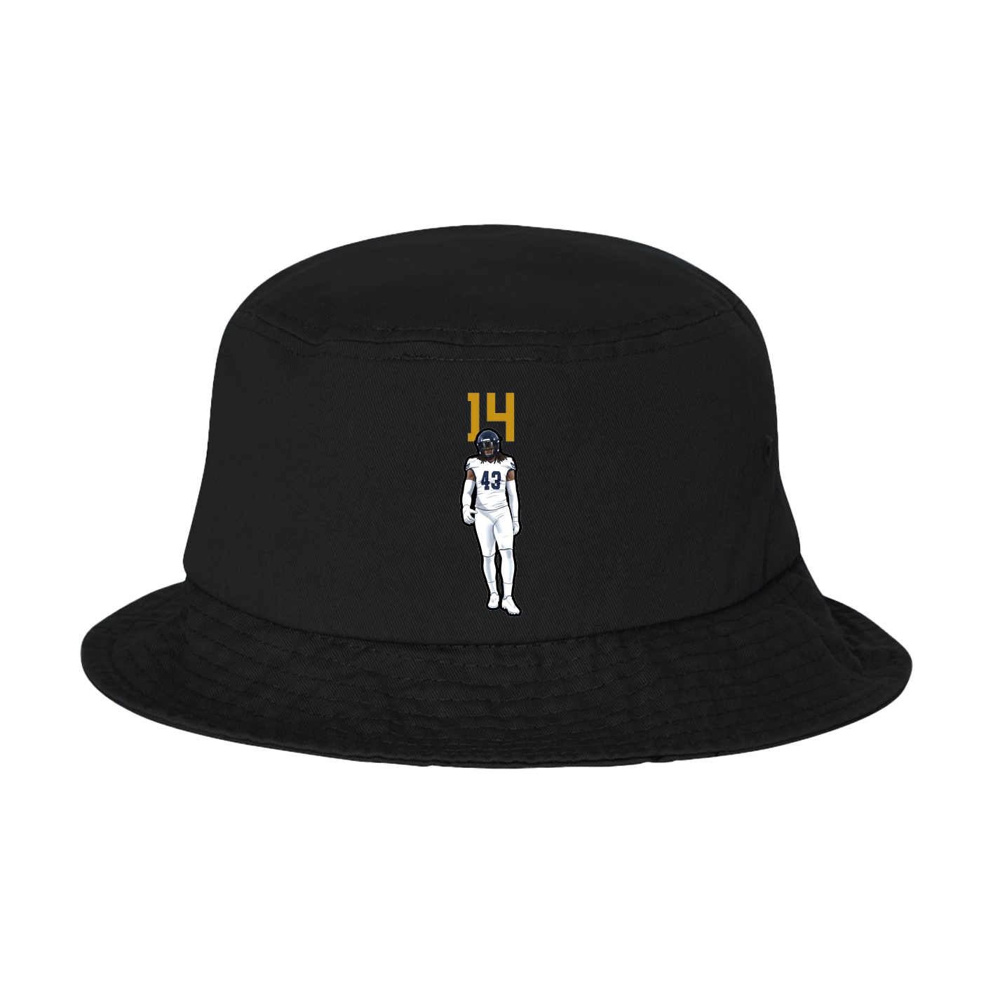 Bucket Cap — Number Top in Black