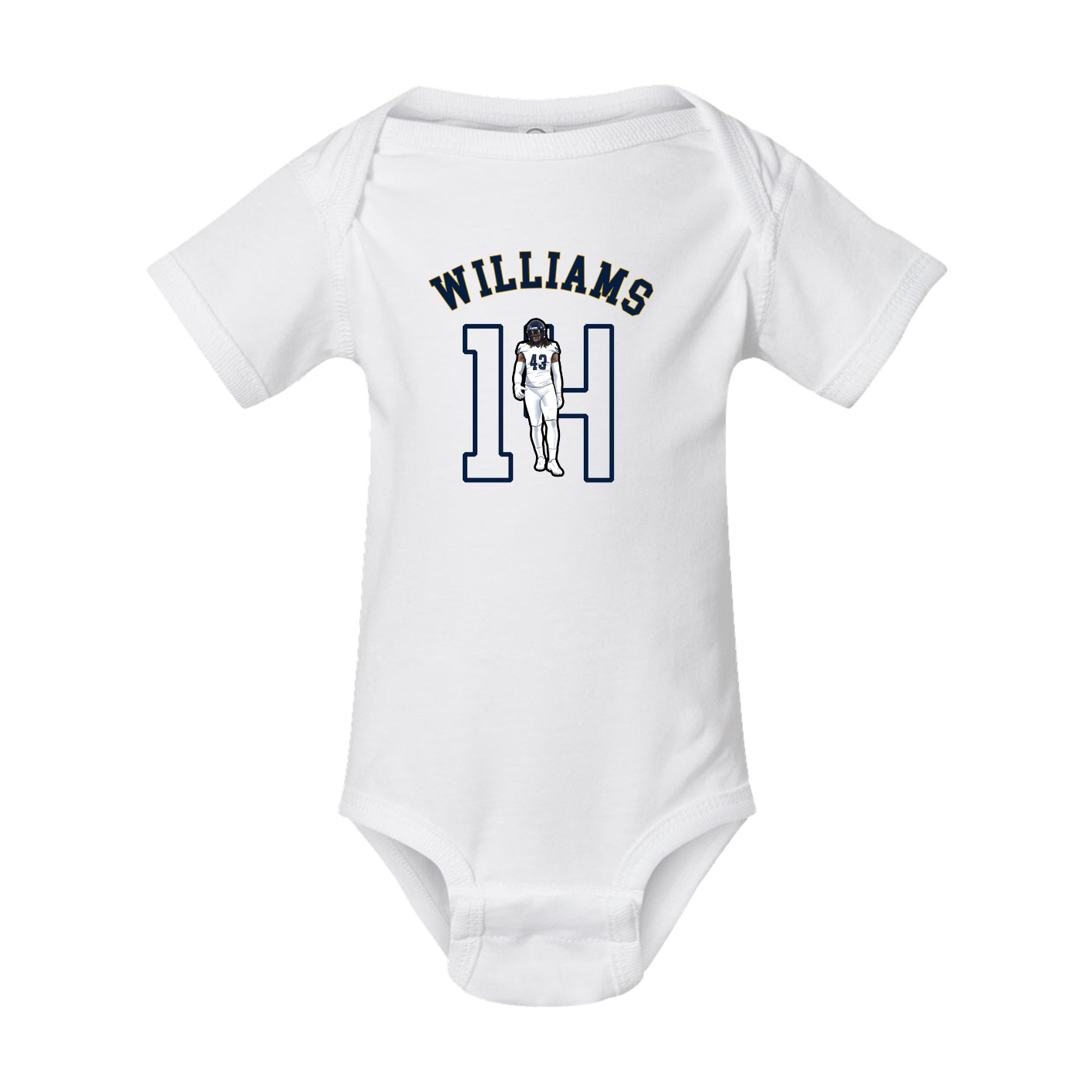 Baby Onesie — Shirsey Arch in White