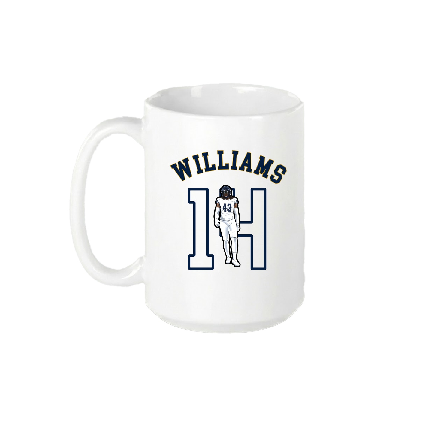 15oz Coffee Mug — Shirsey Arch in White