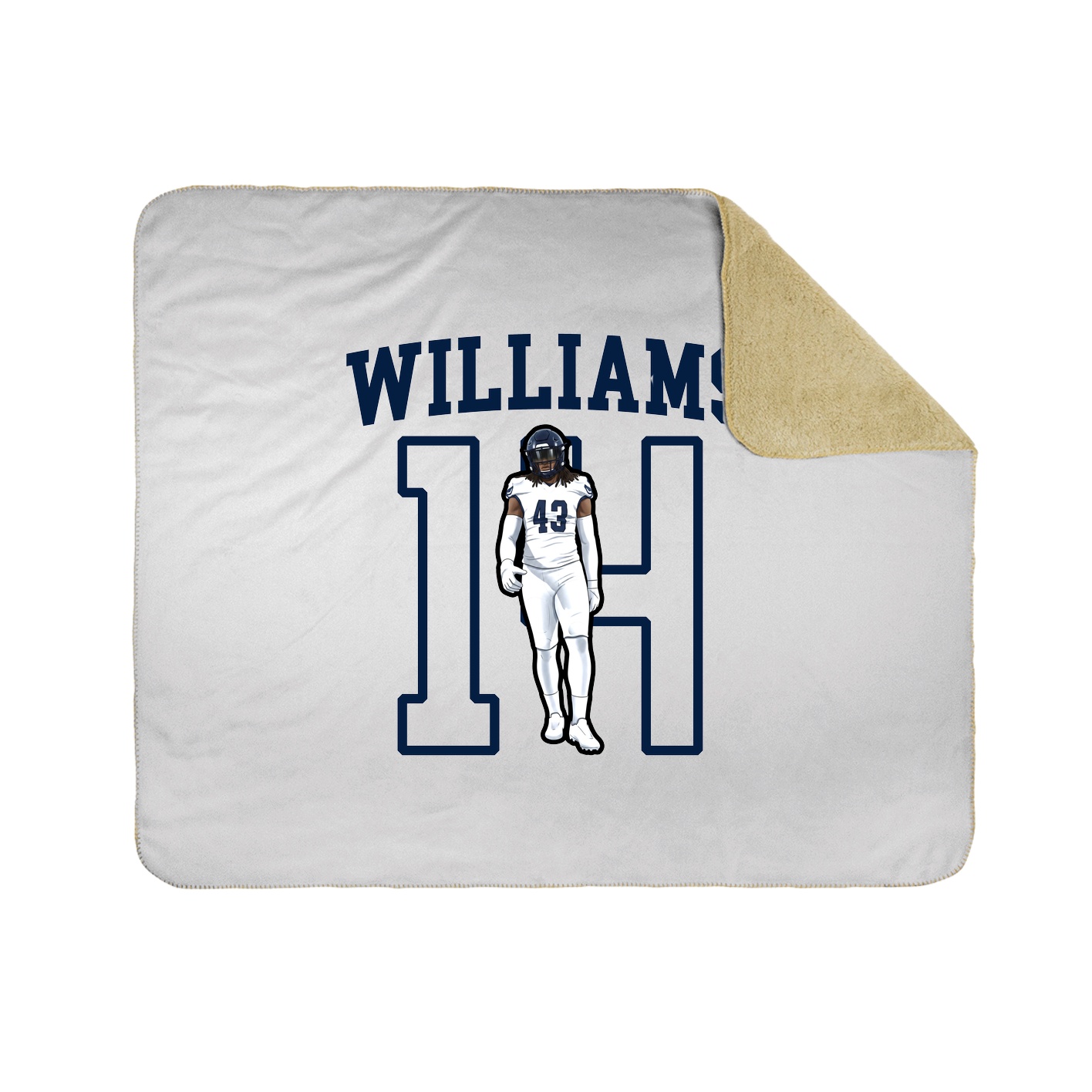 Throw Blanket — Shirsey in White