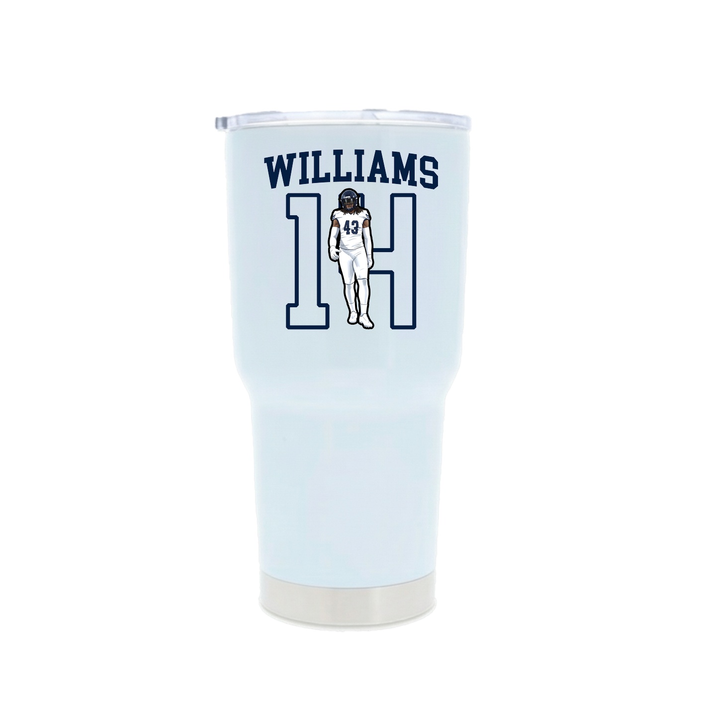 30oz Stainless Steel Tumbler — Shirsey in White