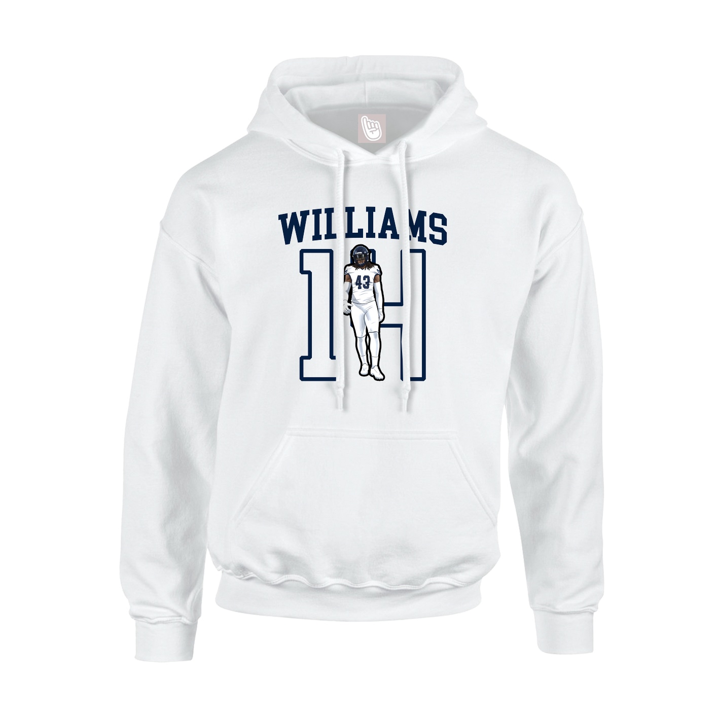 Hoodie — Shirsey in White