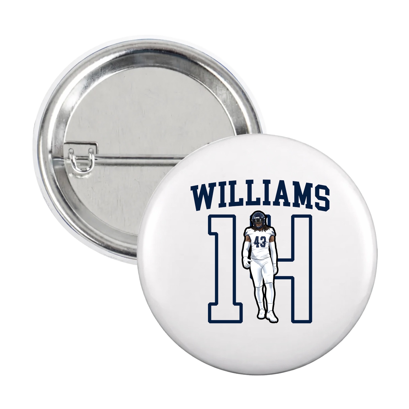 Game Day Button — Shirsey in White