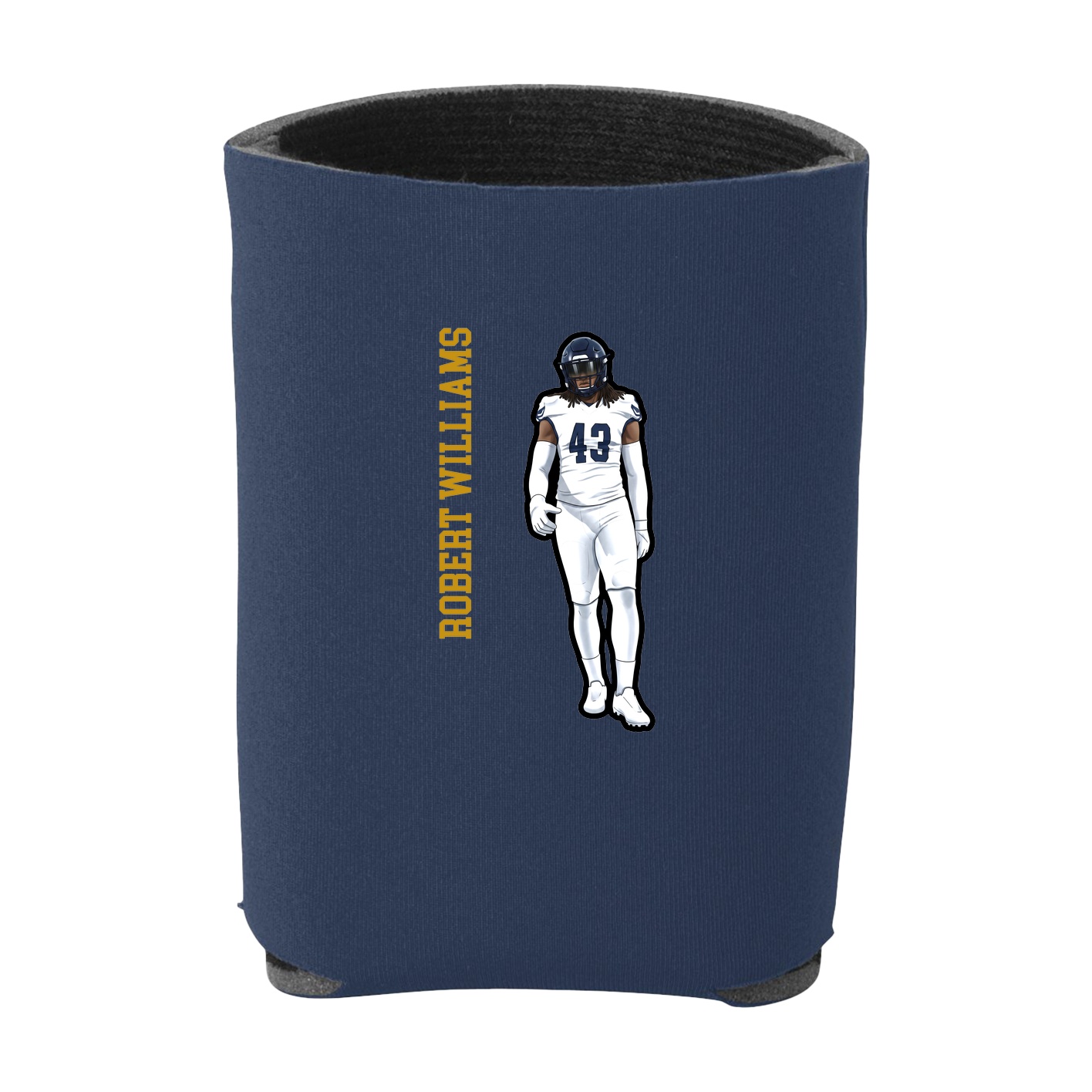Can Holder — Name Vertical in Navy