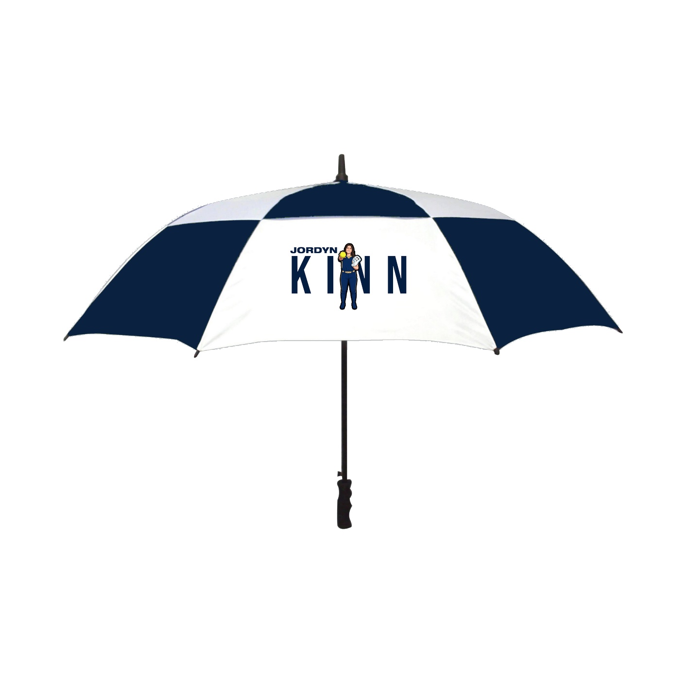 Golf Umbrella — Player Name in Navy