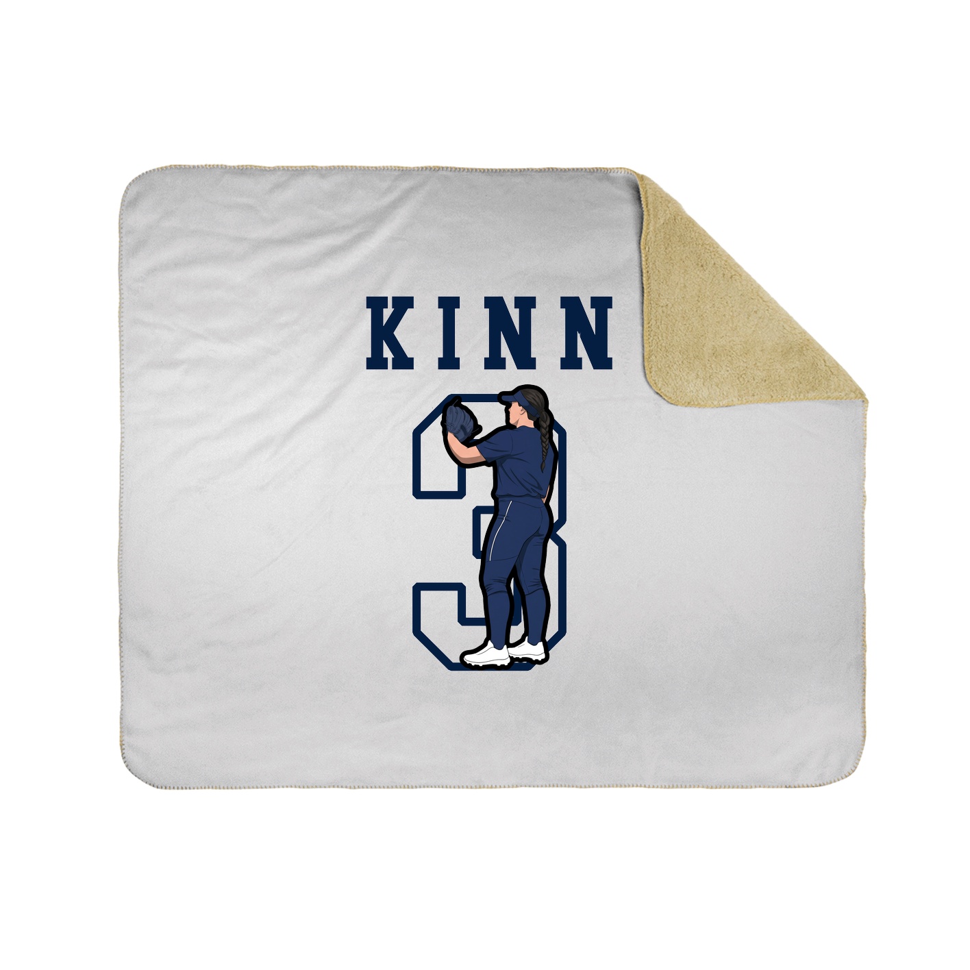Throw Blanket — Shirsey in White