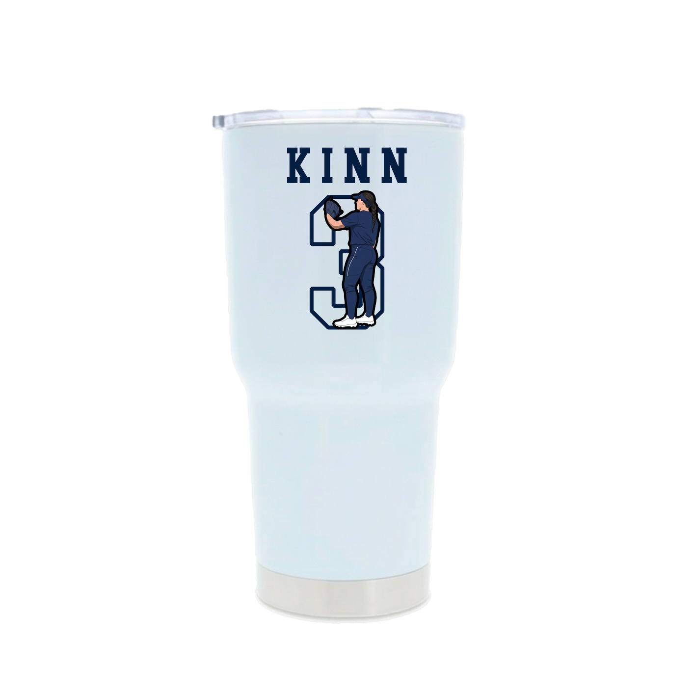 30oz Stainless Steel Tumbler — Shirsey in White