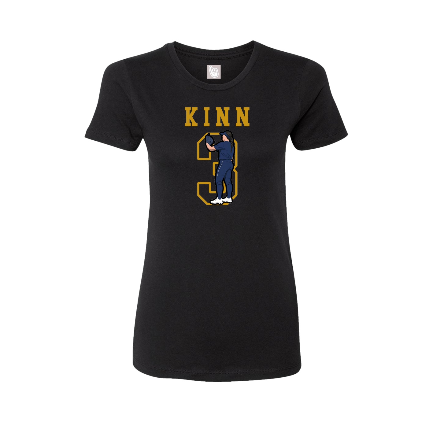 Fitted Women's Tee — Shirsey in Black