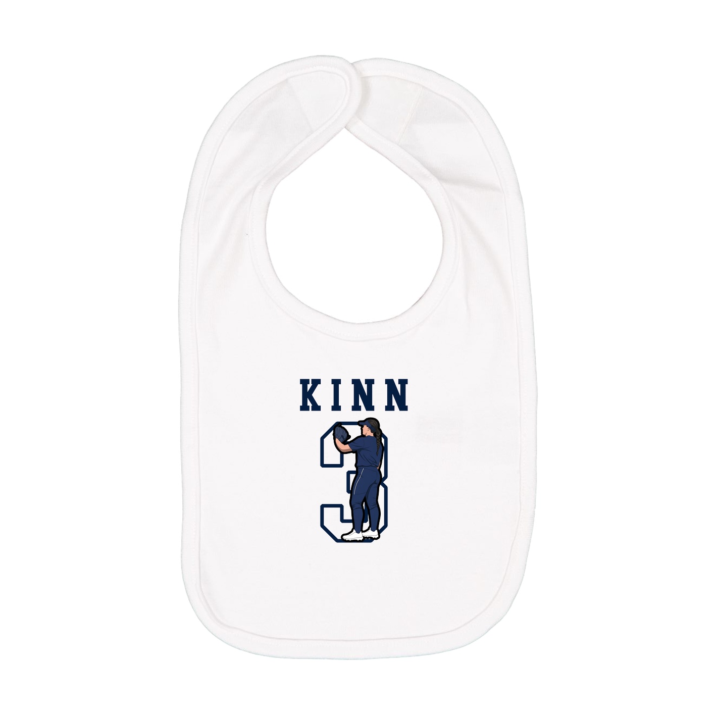 Infant Bib — Shirsey in White