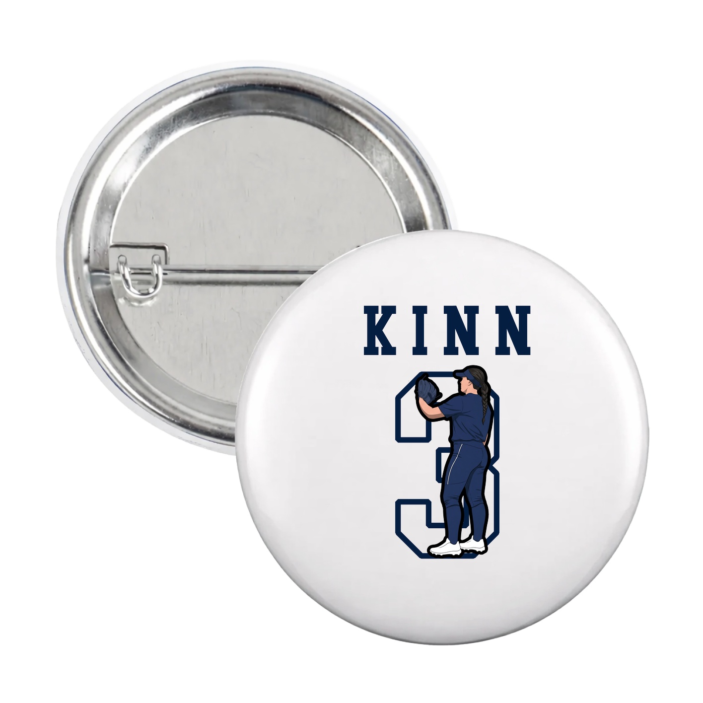 Game Day Button — Shirsey in White
