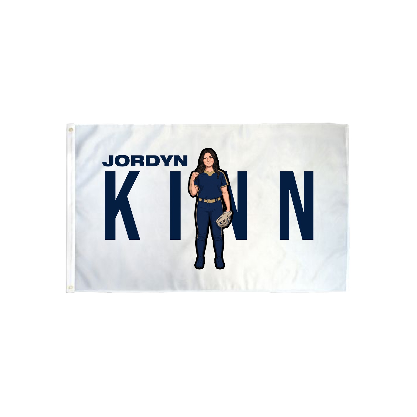 3x5 Flag — Player Name in Classic
