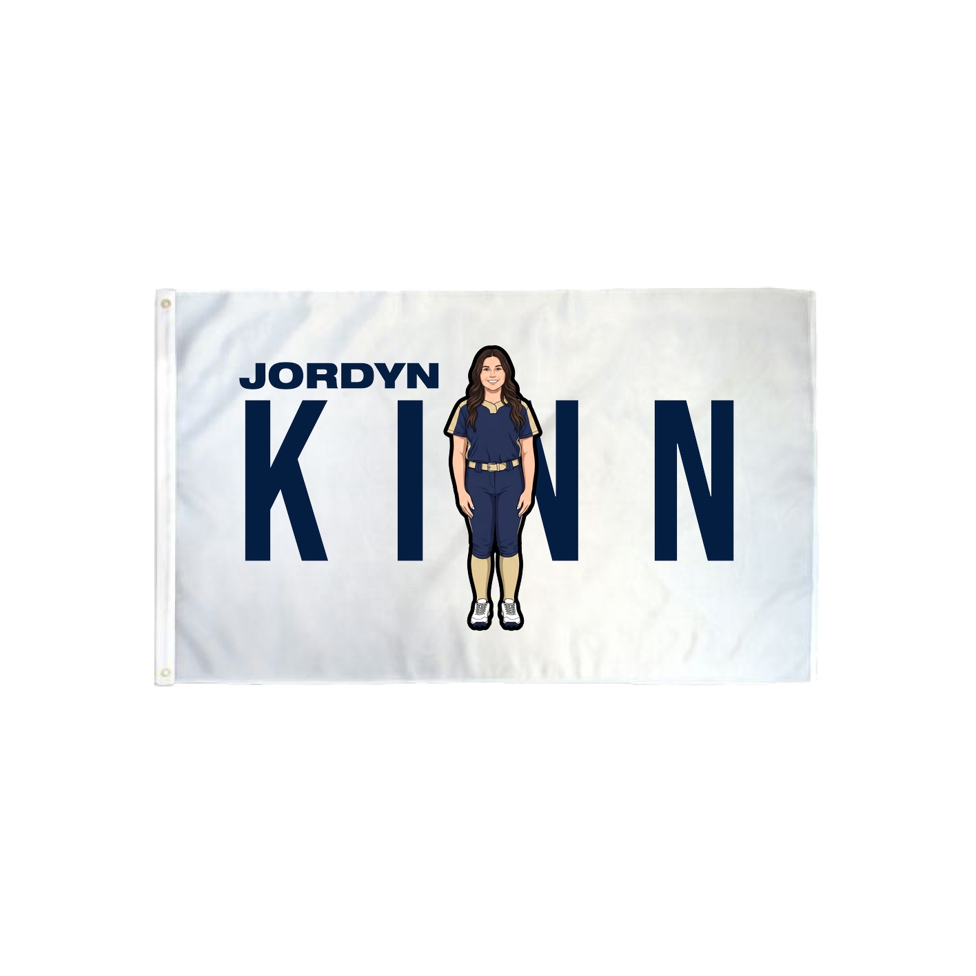 3x5 Flag — Player Name in Classic