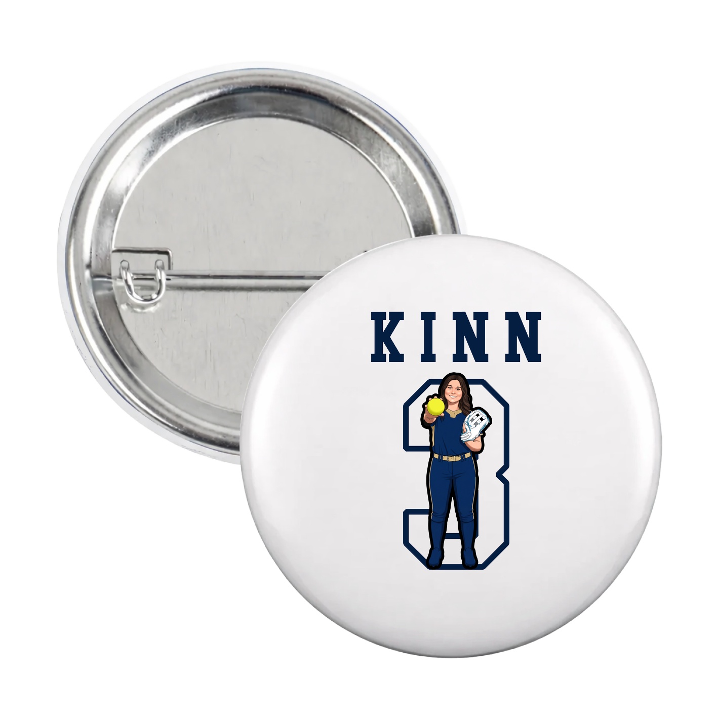 Game Day Button — Shirsey in White