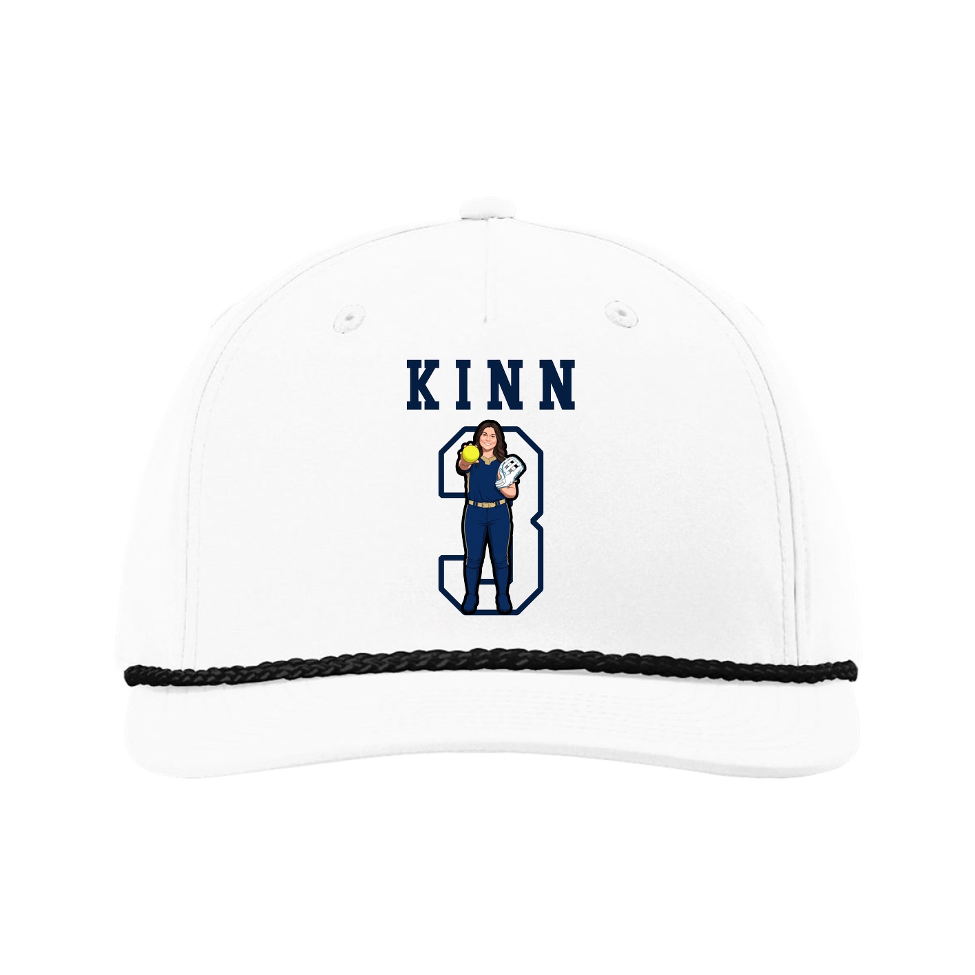 Five-Panel Classic Rope Cap — Shirsey in White