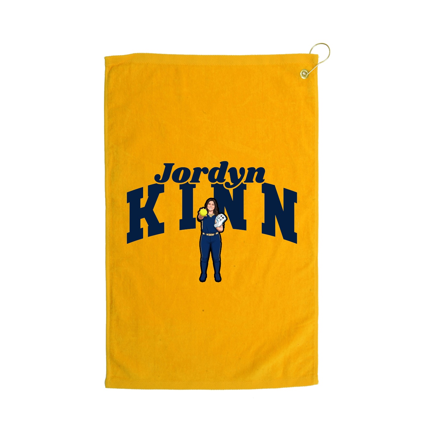 Golf Towel — Signature Arch in Gold