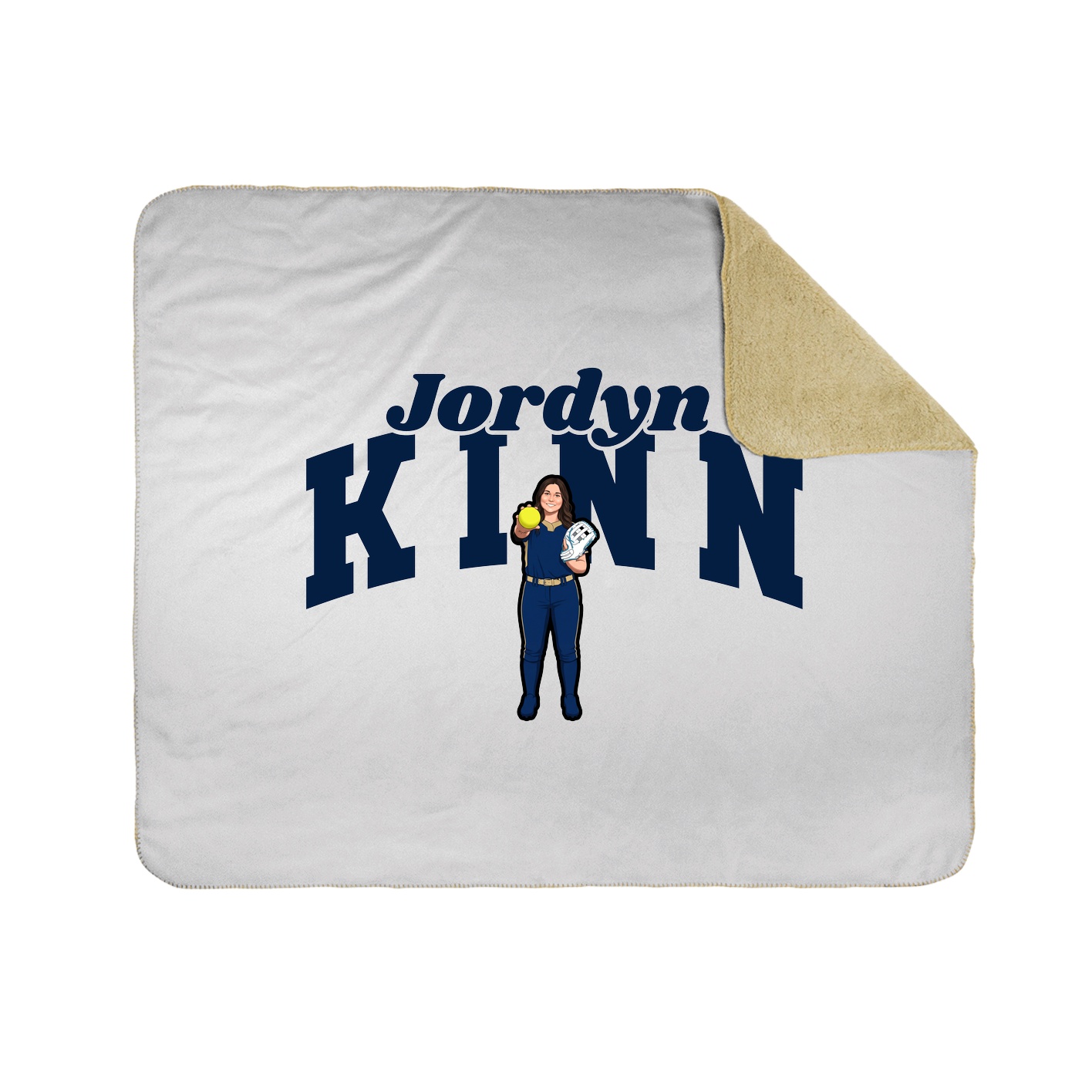 Throw Blanket — Signature Arch in White