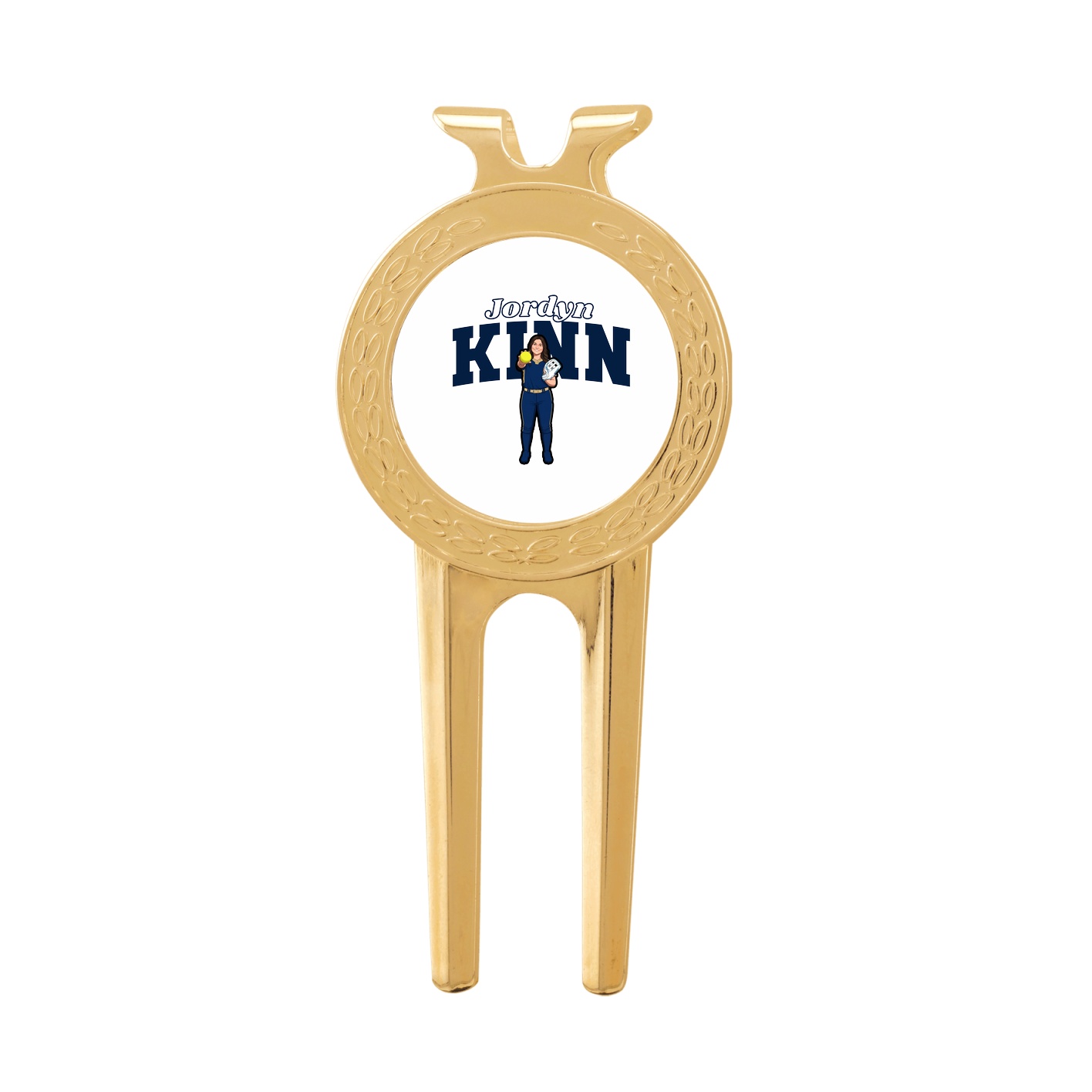 Divot Tool with Ball Marker — Name Arch in Classic