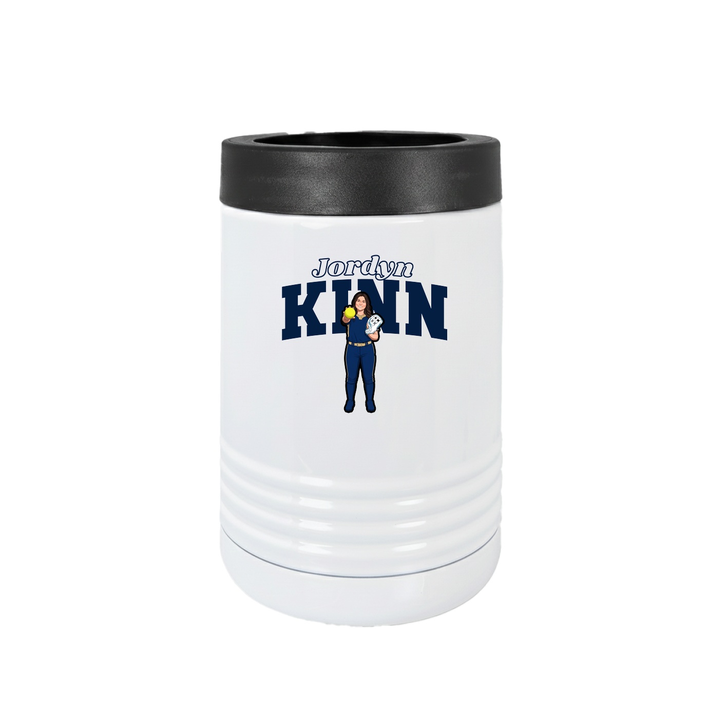 Beverage Holder — Name Arch in White