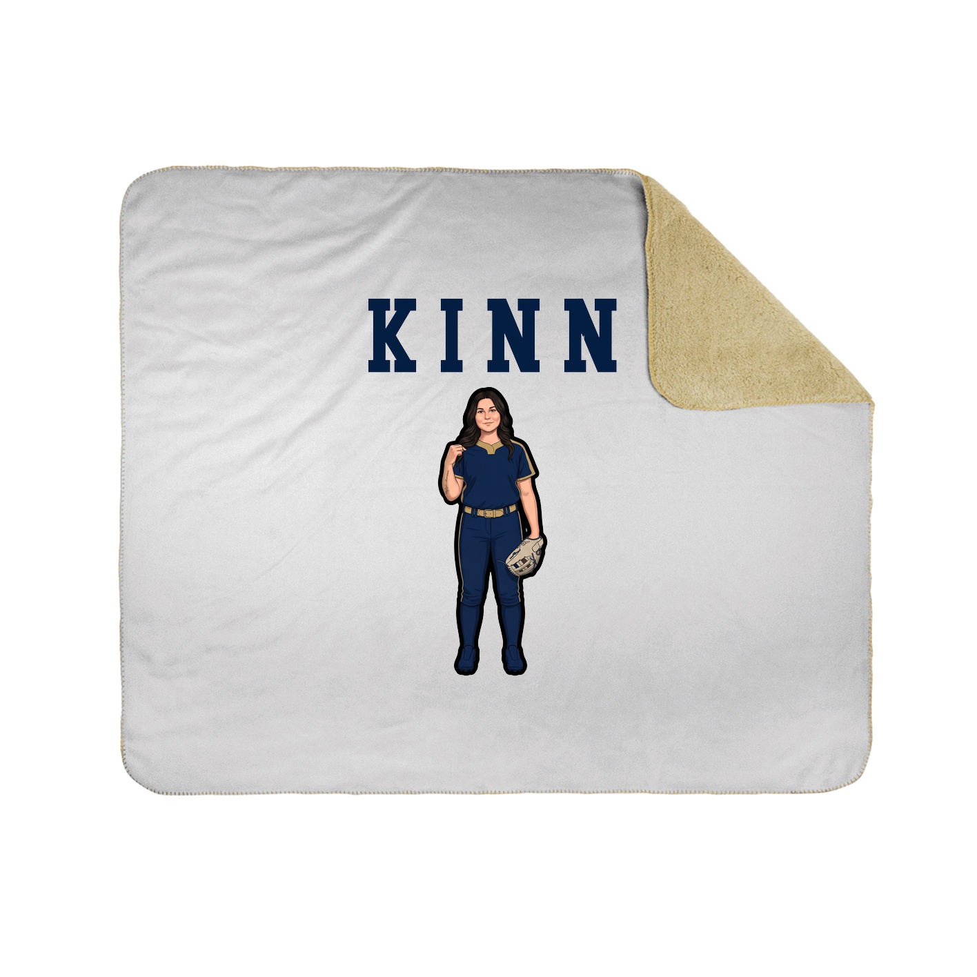 Throw Blanket — Shirsey in White